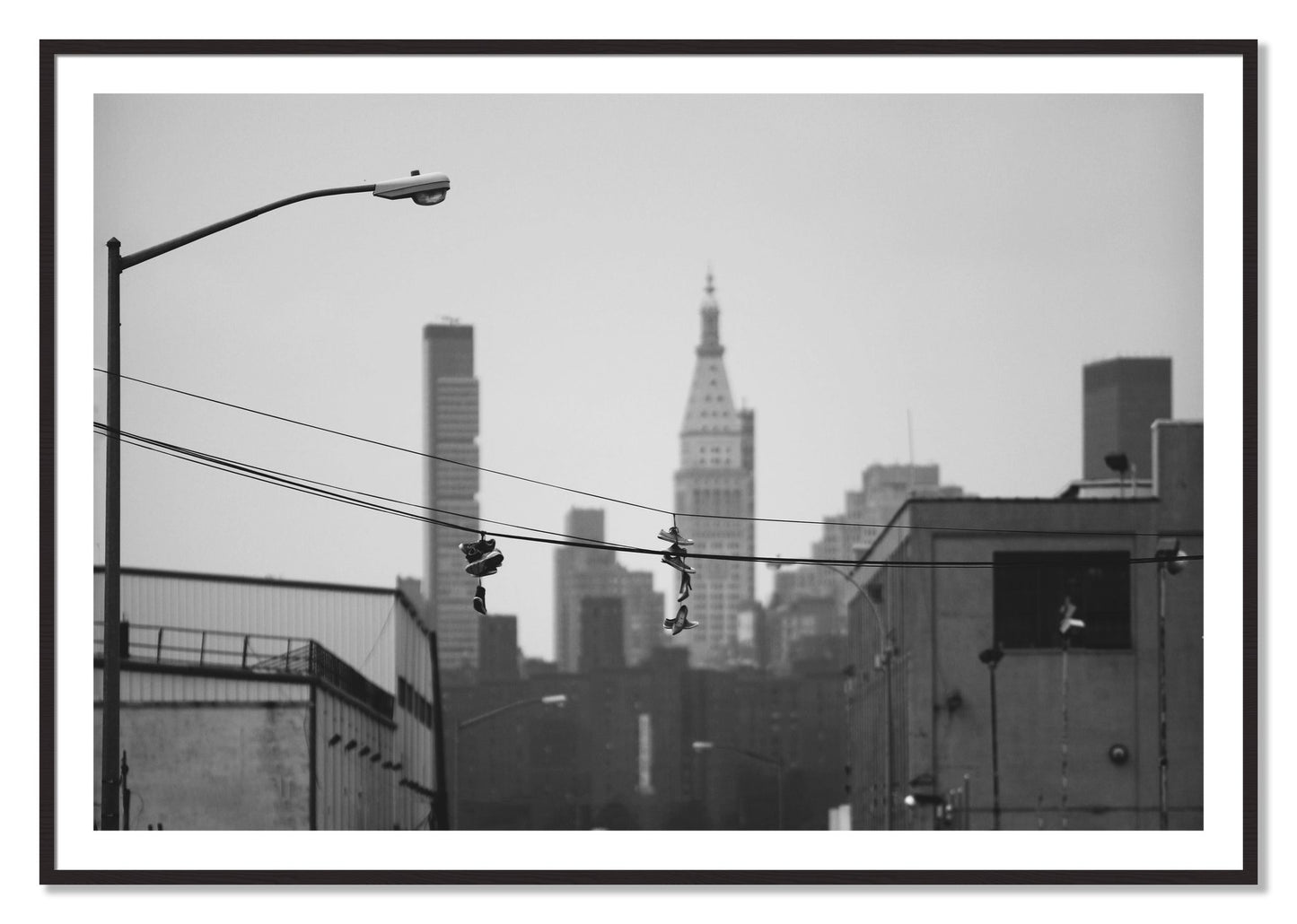 Framed photograph of His And Hers by Dylan Ozanich, Black Walnut frame, Borders