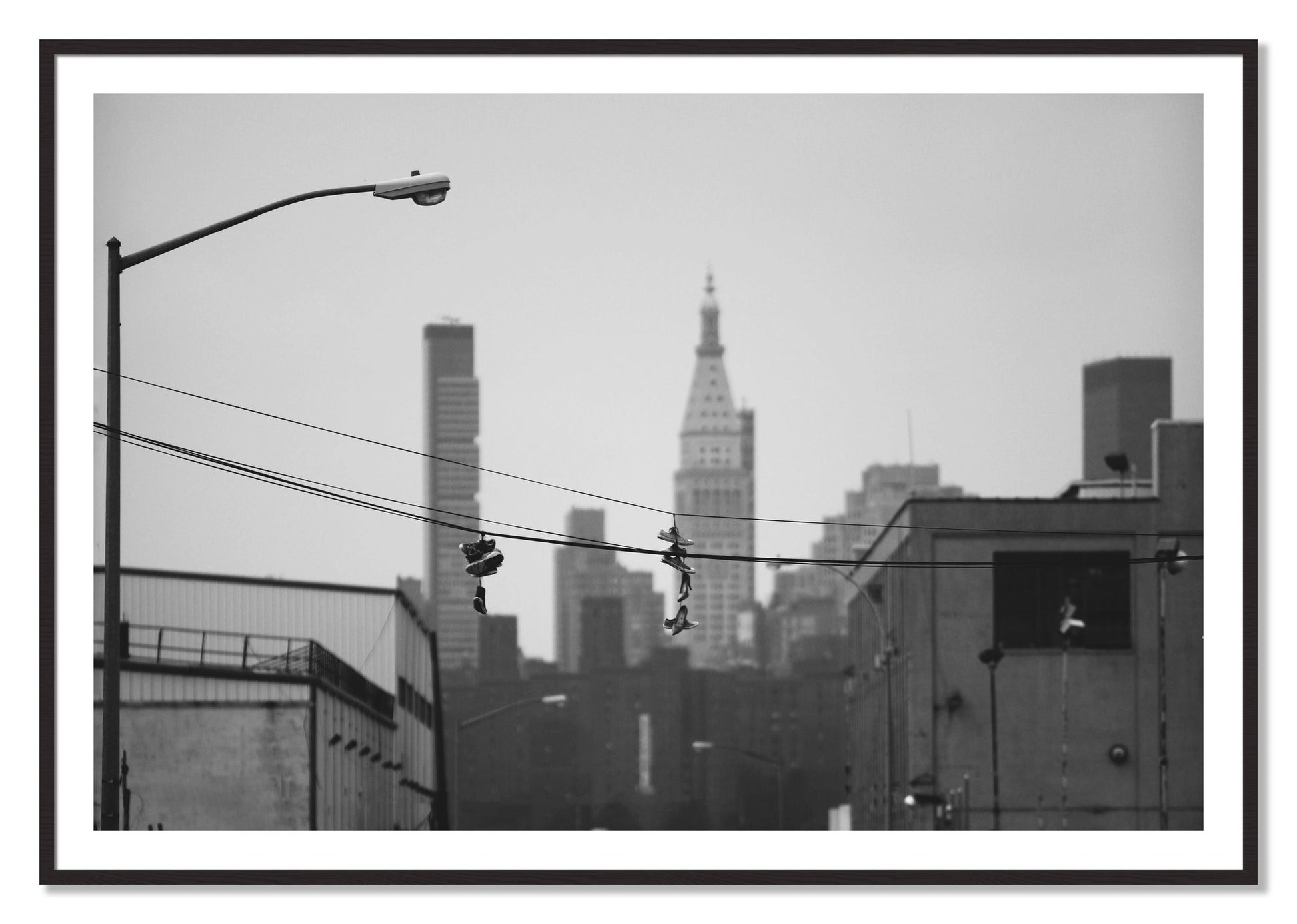 Framed photograph of His And Hers by Dylan Ozanich, Black Walnut frame, Borders