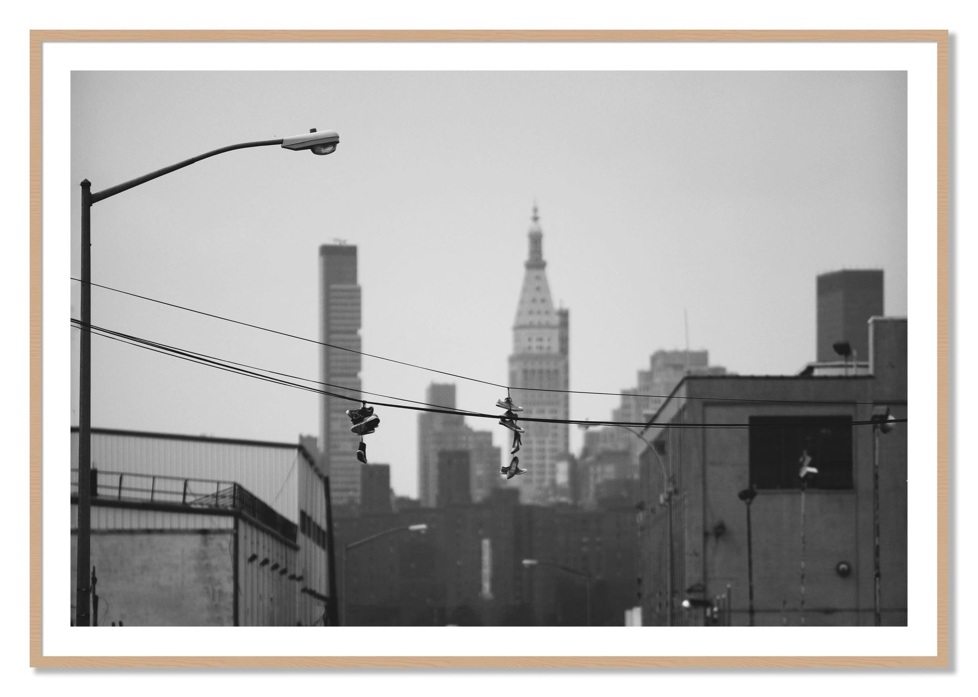 Framed photograph of His And Hers by Dylan Ozanich, Oak frame, Borders