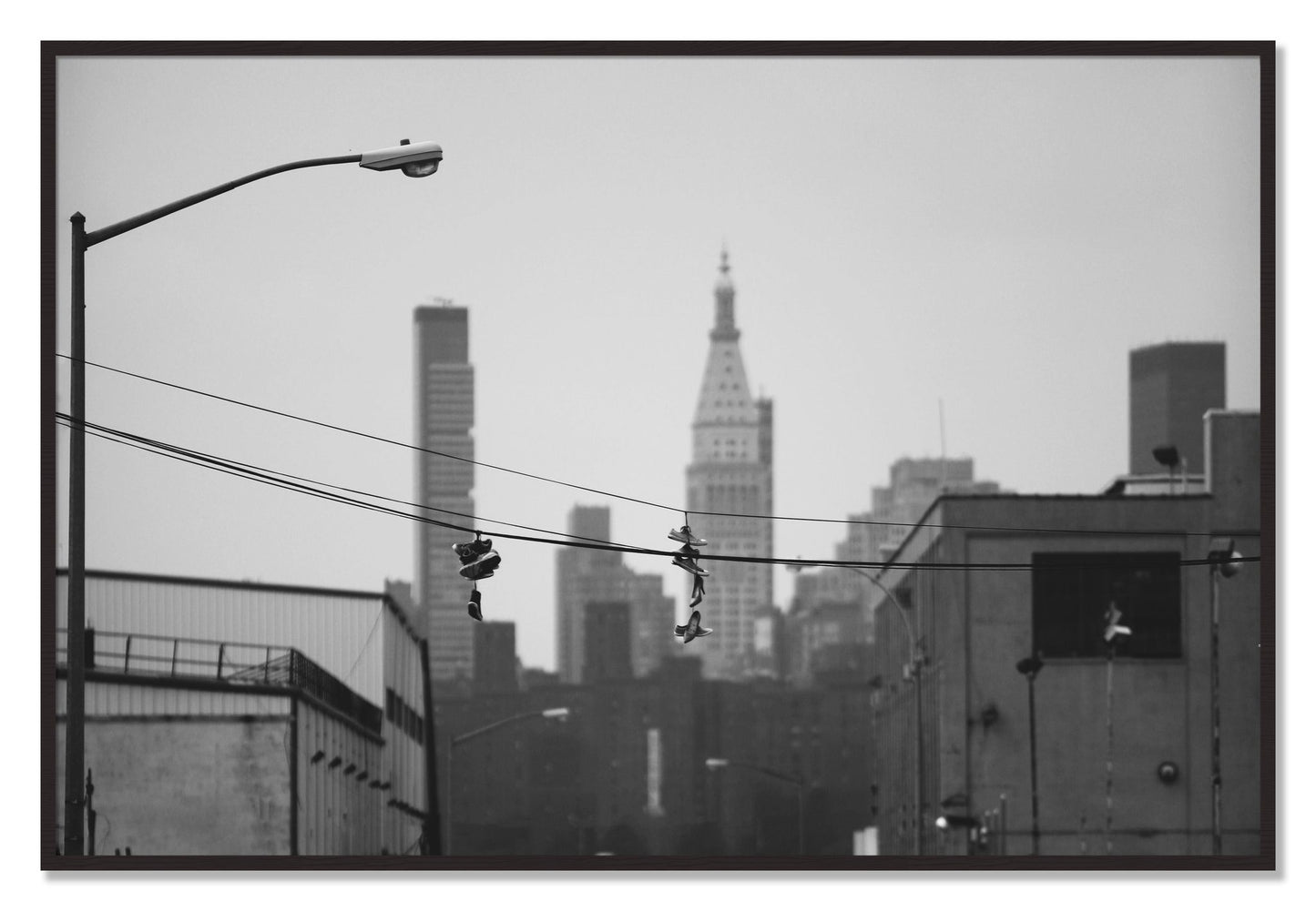 Framed photograph of His And Hers by Dylan Ozanich, Black Walnut frame, Full Bleed