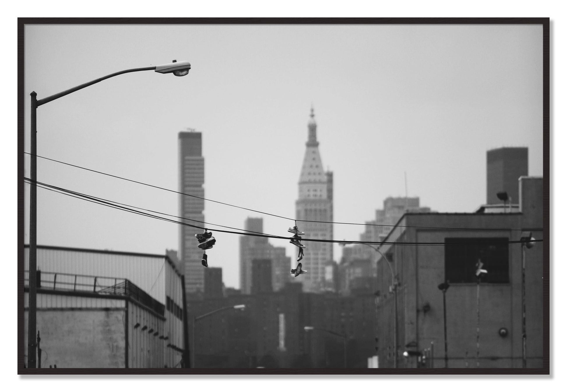Framed photograph of His And Hers by Dylan Ozanich, Black Walnut frame, Full Bleed