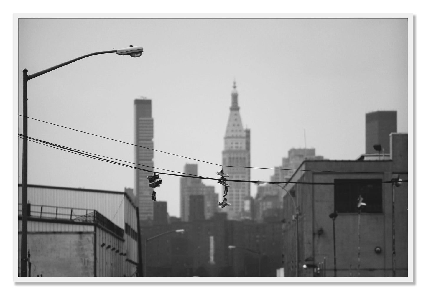 Framed photograph of His And Hers by Dylan Ozanich, White frame, Full Bleed
