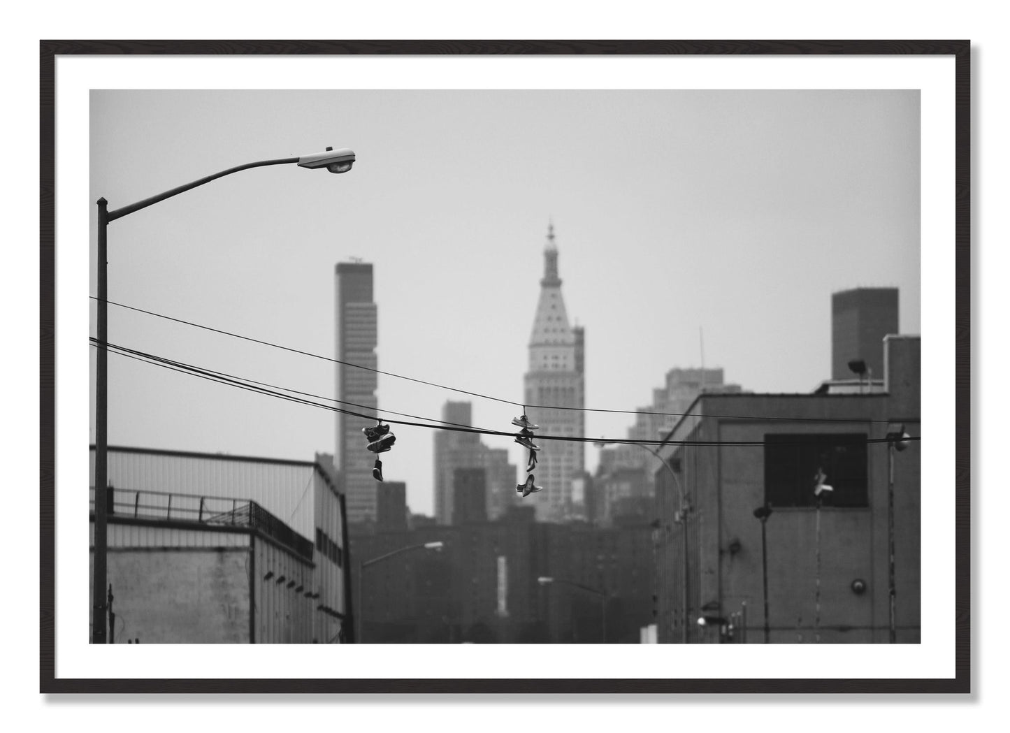 Framed photograph of His And Hers by Dylan Ozanich, Black Walnut frame, Borders