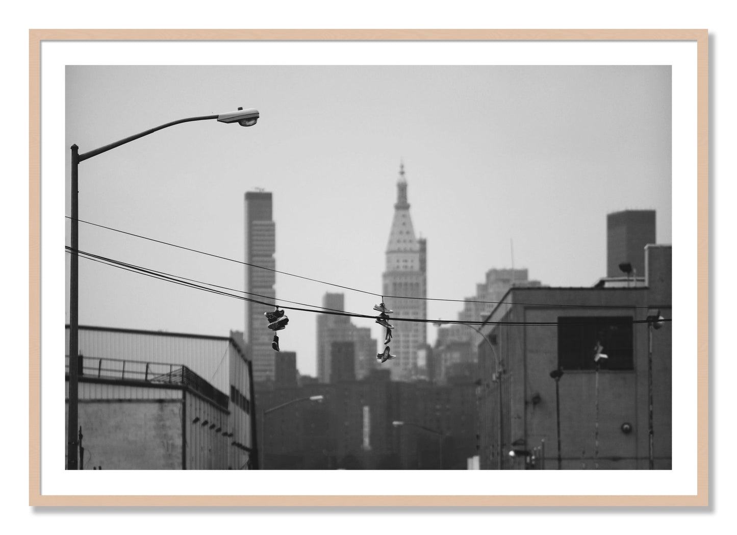 Framed photograph of His And Hers by Dylan Ozanich, Maple frame, Borders