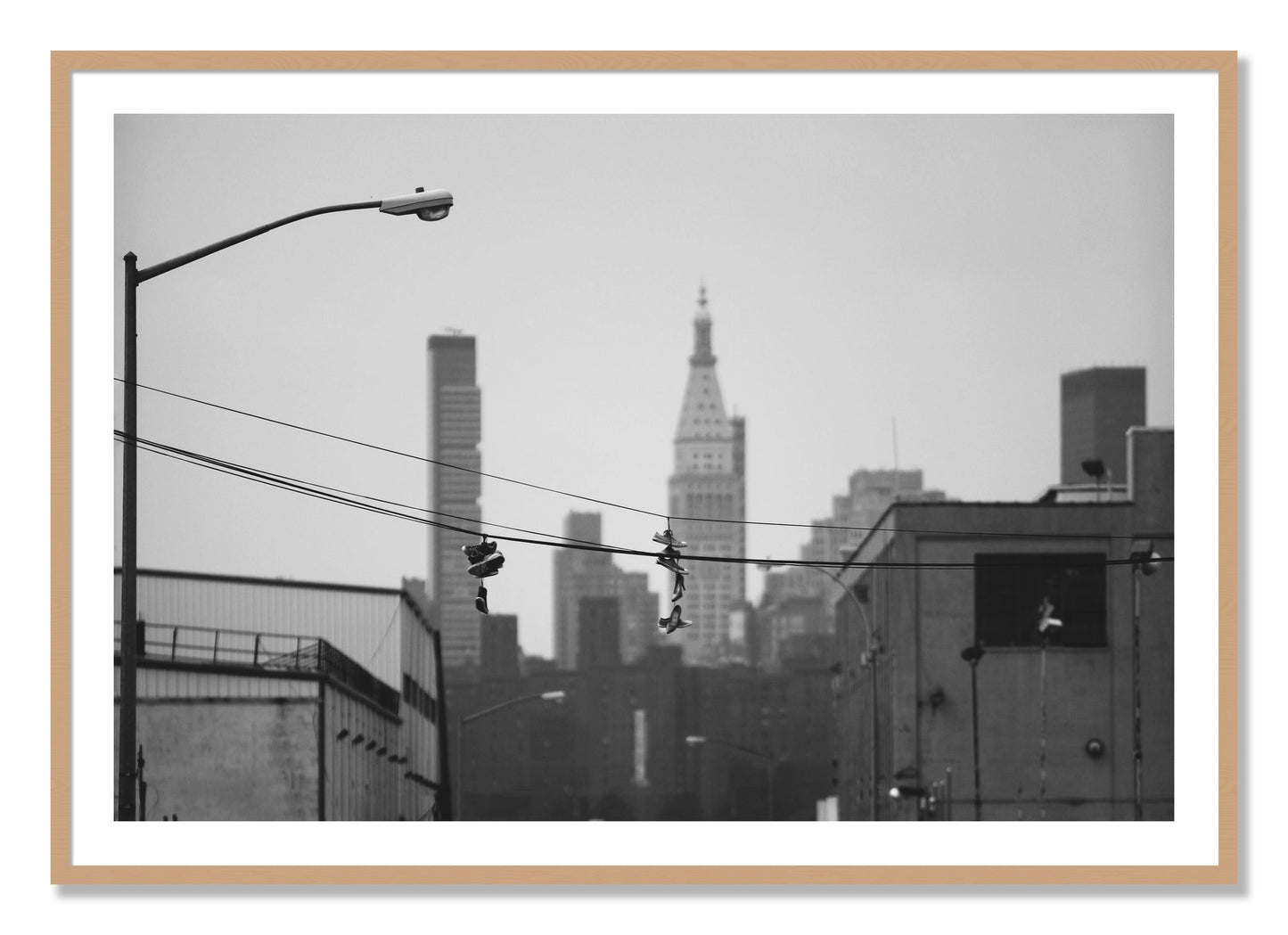 Framed photograph of His And Hers by Dylan Ozanich, Oak frame, Borders