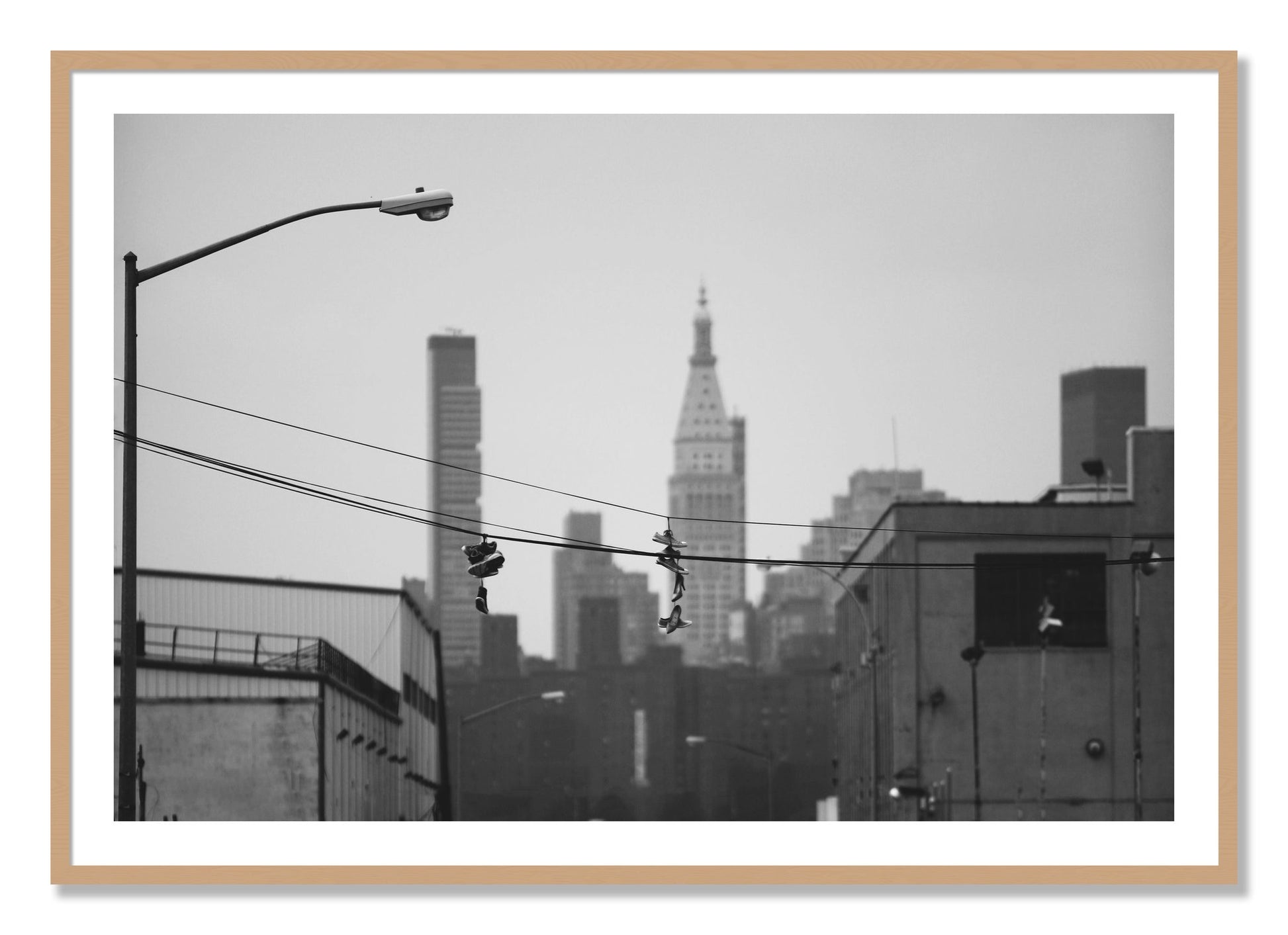 Framed photograph of His And Hers by Dylan Ozanich, Oak frame, Borders