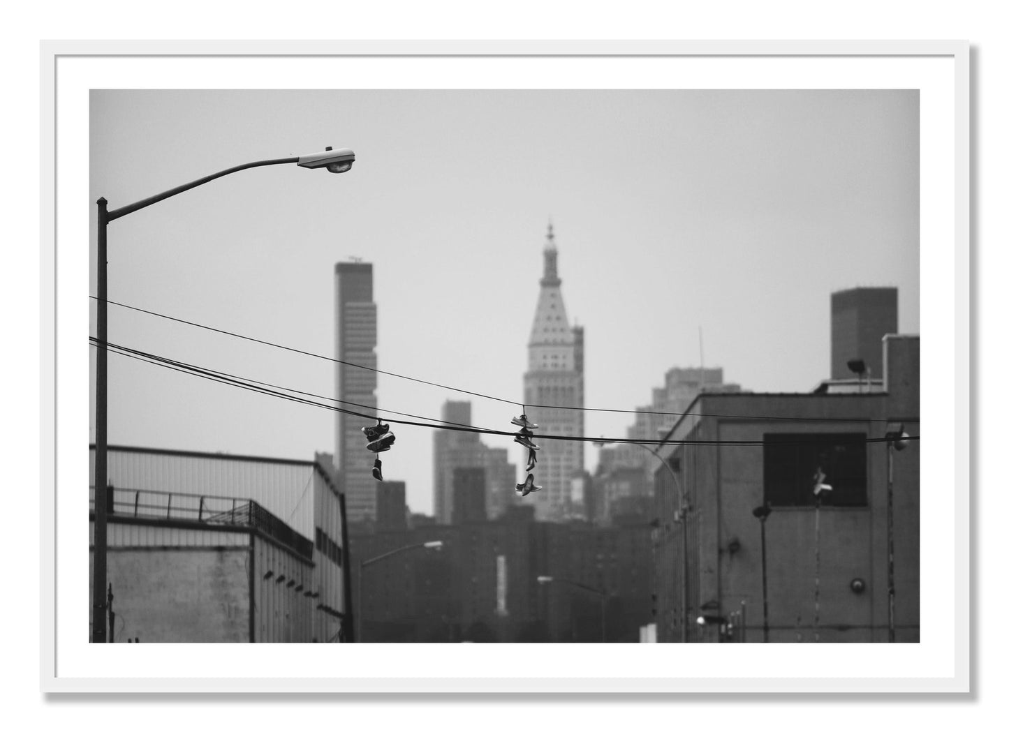 Framed photograph of His And Hers by Dylan Ozanich, White frame, Borders