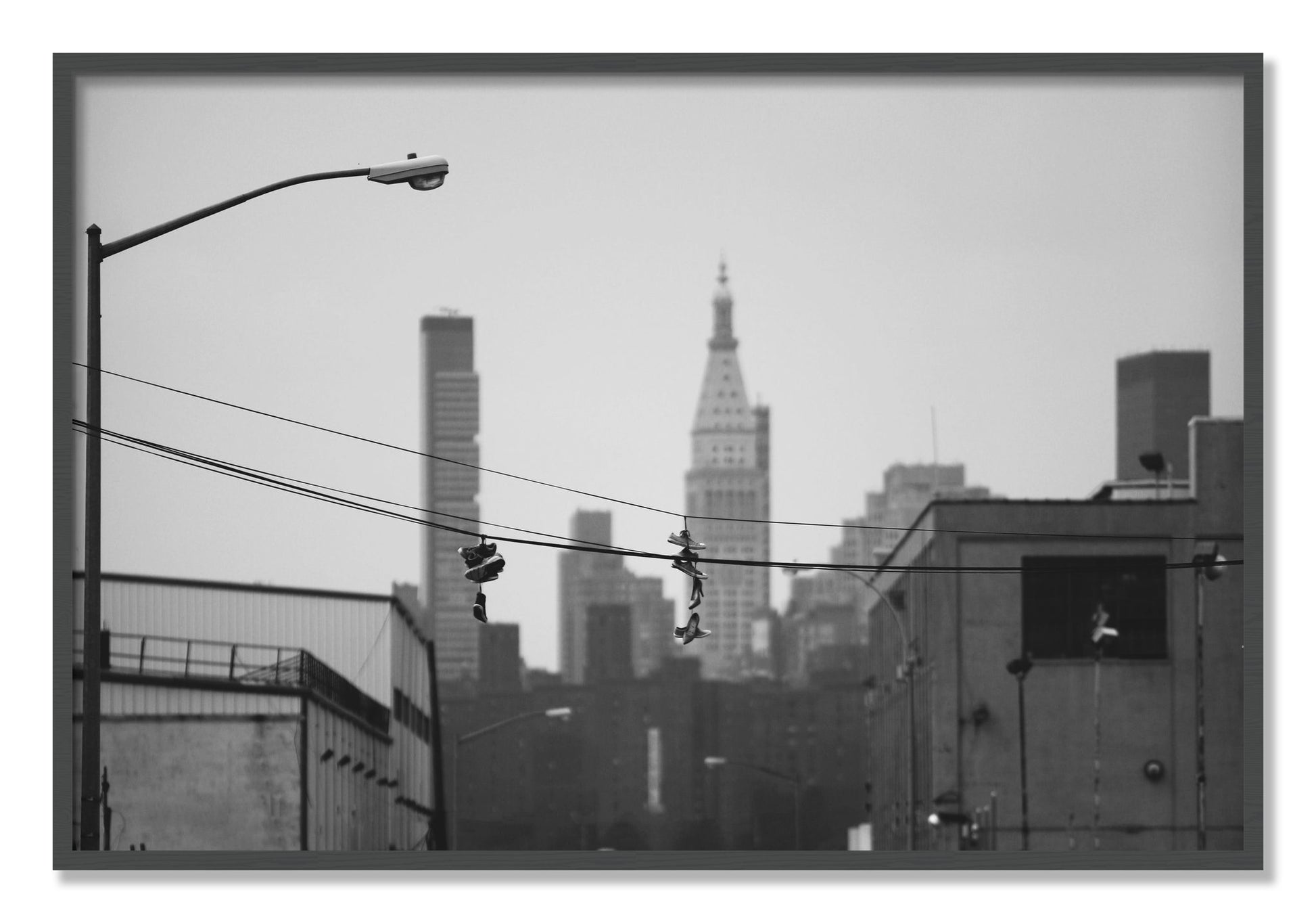 Framed photograph of His And Hers by Dylan Ozanich, Grey frame, Full Bleed