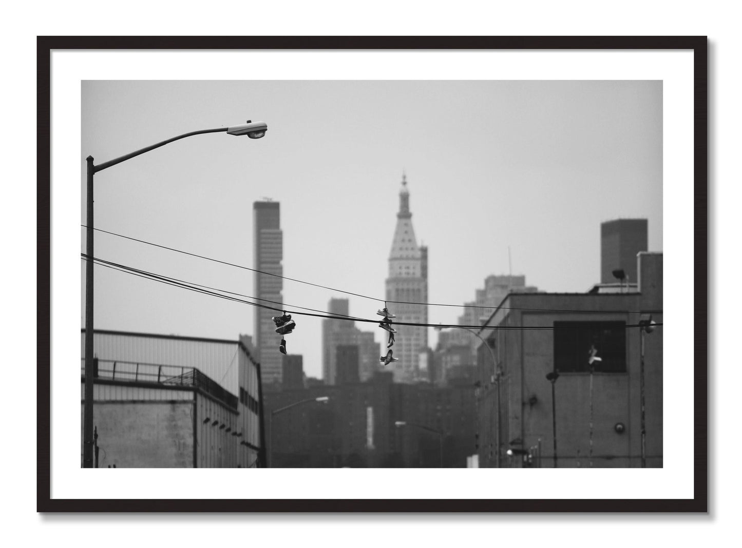 Framed photograph of His And Hers by Dylan Ozanich, Black Walnut frame, Borders