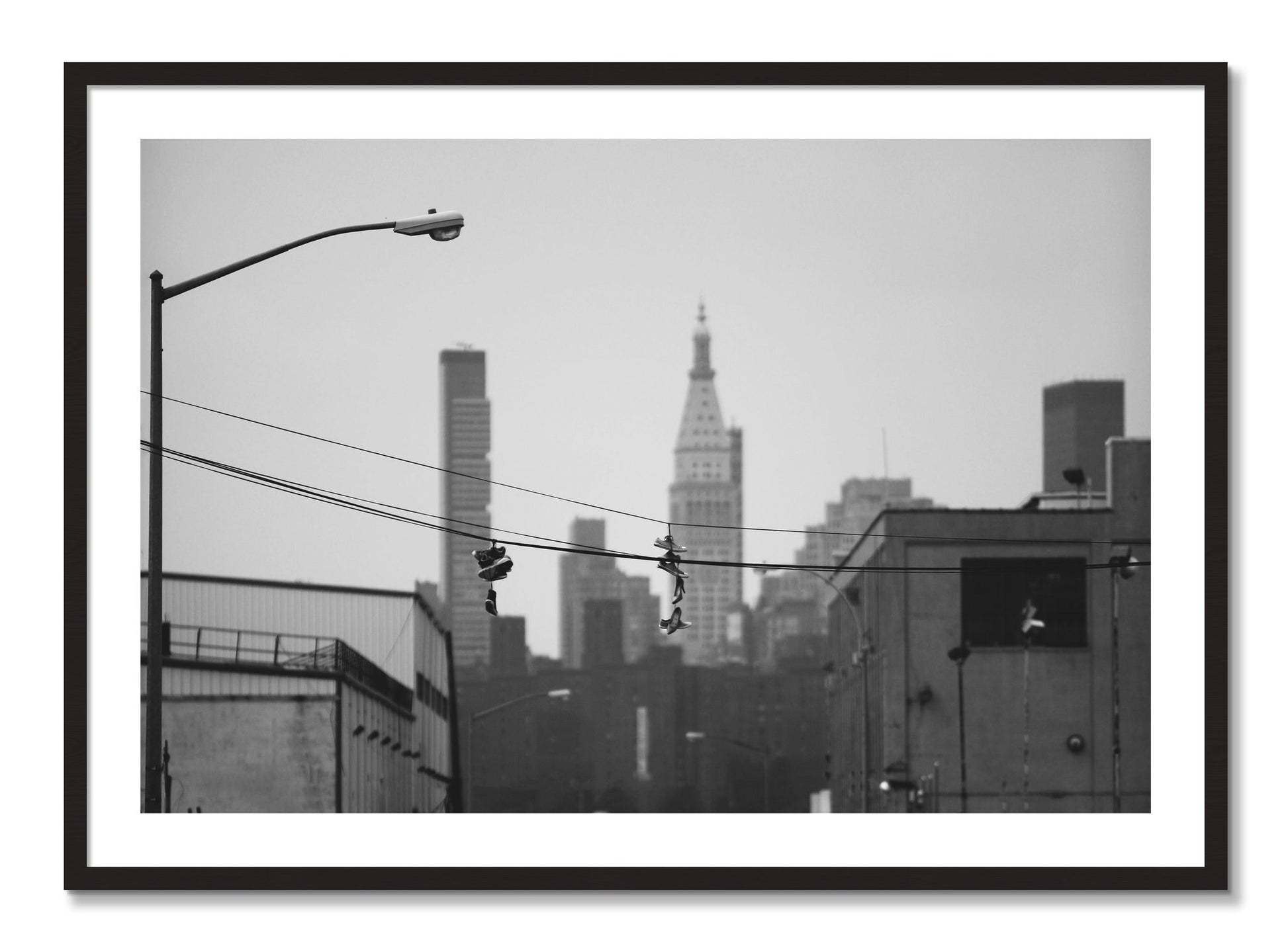 Framed photograph of His And Hers by Dylan Ozanich, Black Walnut frame, Borders