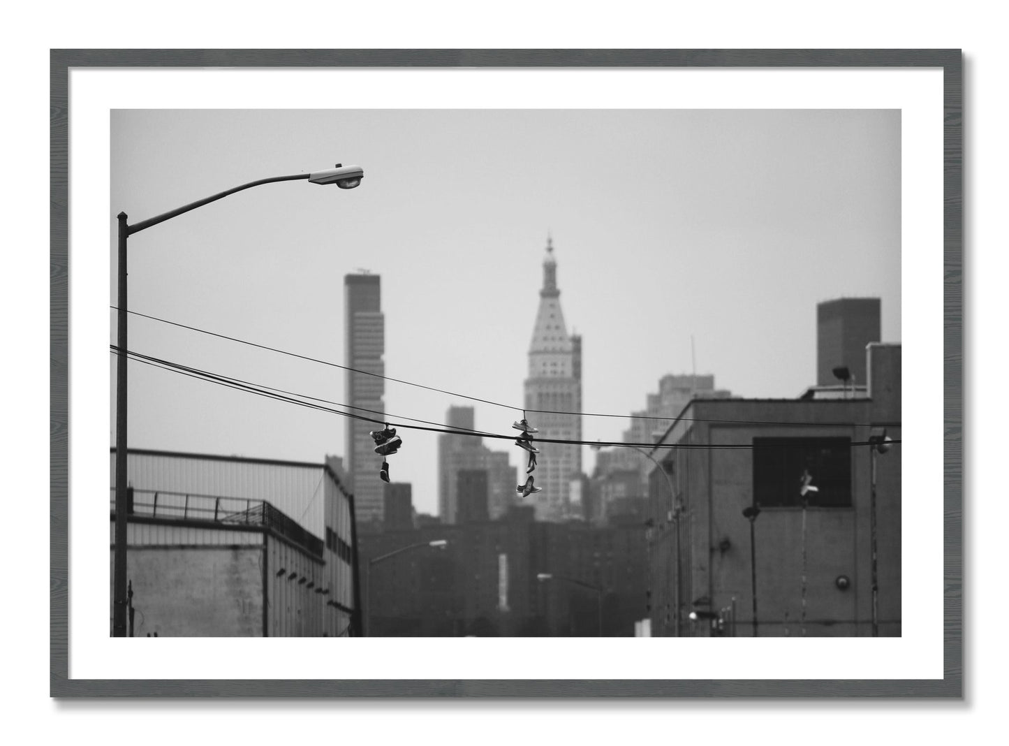 Framed photograph of His And Hers by Dylan Ozanich, Grey frame, Borders