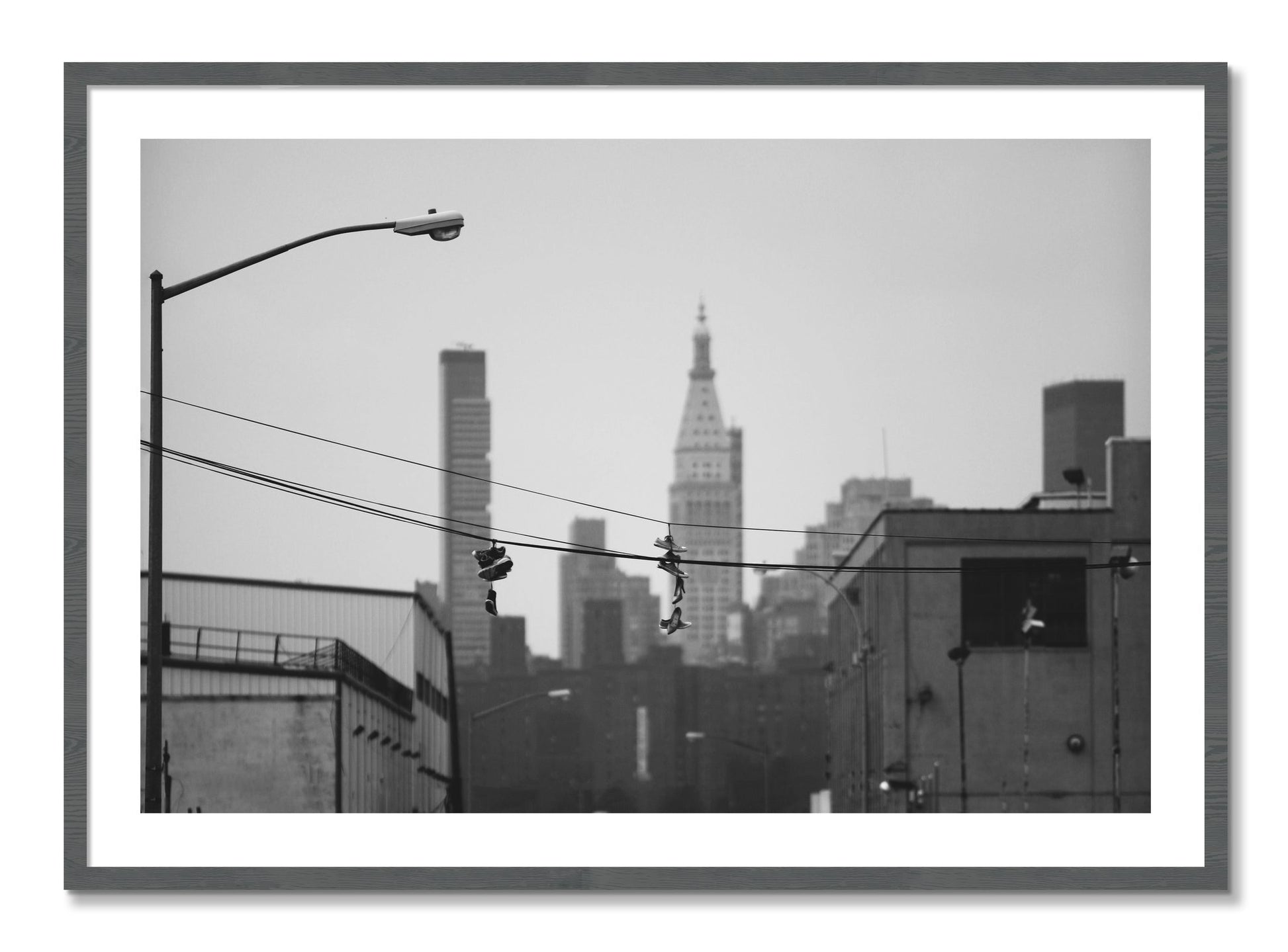 Framed photograph of His And Hers by Dylan Ozanich, Grey frame, Borders