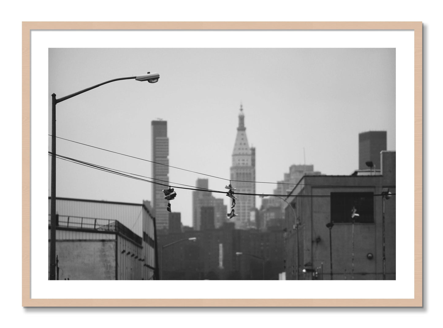 Framed photograph of His And Hers by Dylan Ozanich, Maple frame, Borders