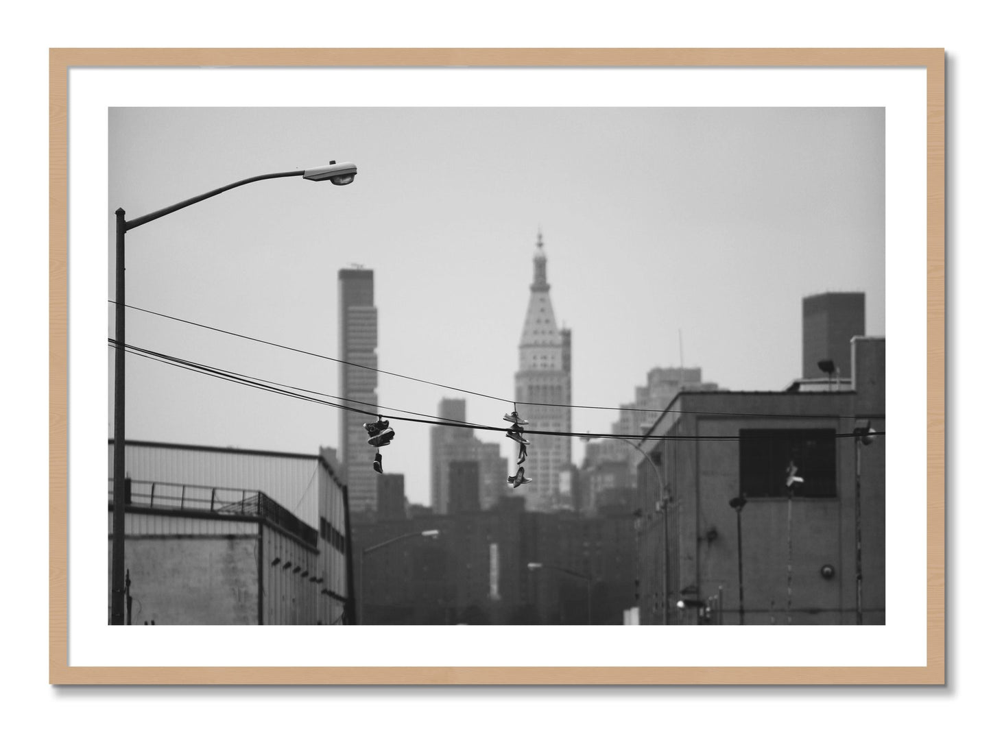 Framed photograph of His And Hers by Dylan Ozanich, Oak frame, Borders