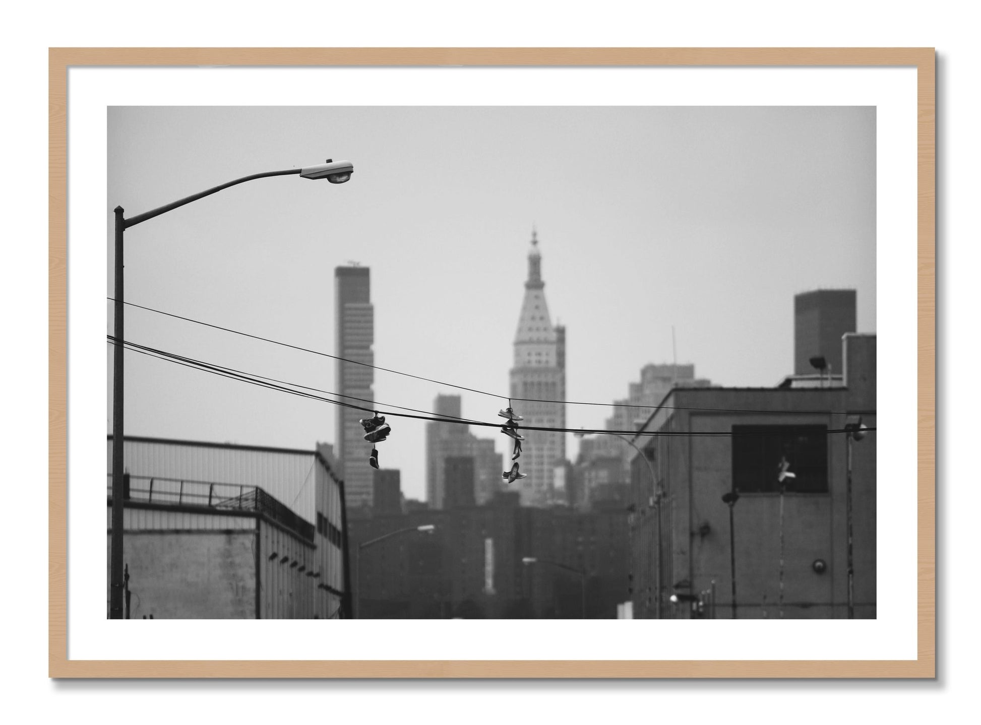 Framed photograph of His And Hers by Dylan Ozanich, Oak frame, Borders
