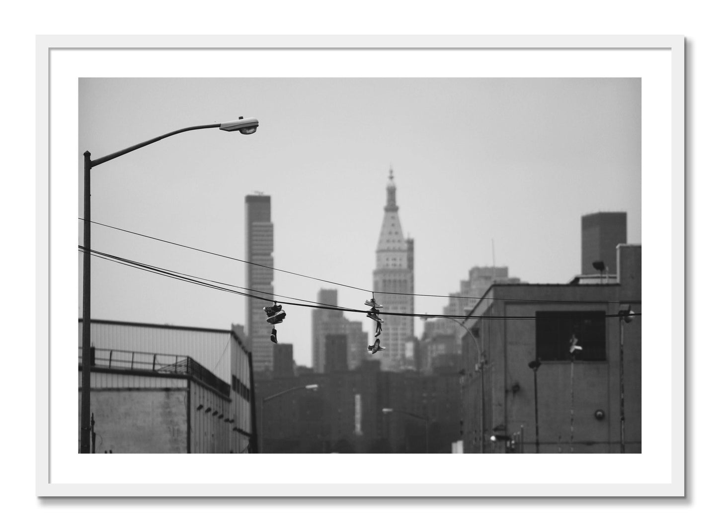 Framed photograph of His And Hers by Dylan Ozanich, White frame, Borders
