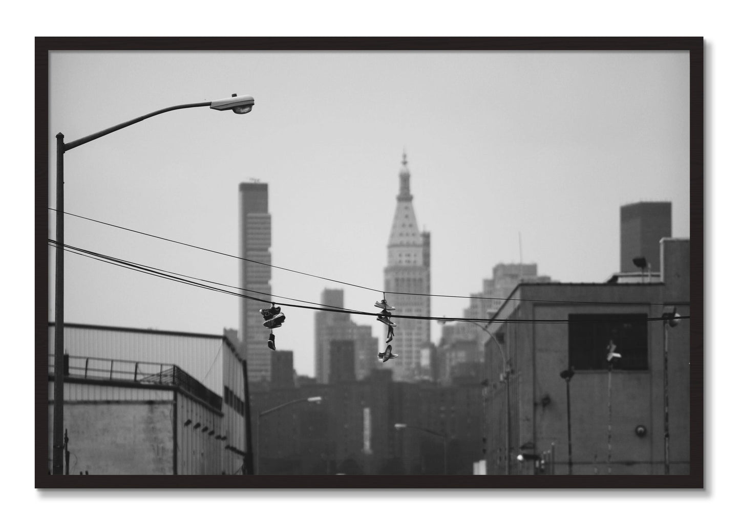 Framed photograph of His And Hers by Dylan Ozanich, Black Walnut frame, Full Bleed