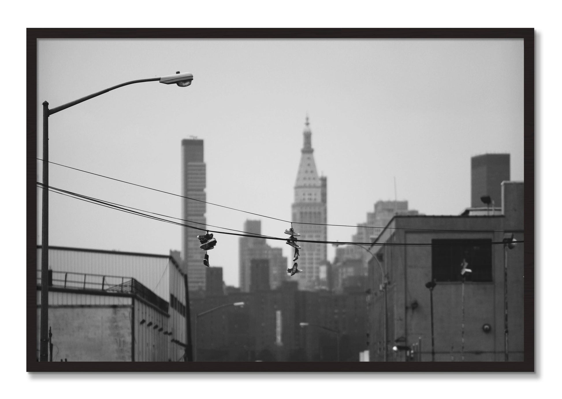Framed photograph of His And Hers by Dylan Ozanich, Black Walnut frame, Full Bleed