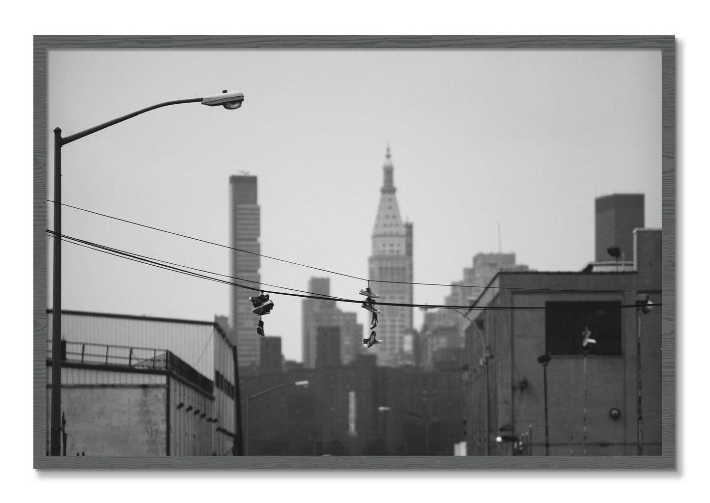 Framed photograph of His And Hers by Dylan Ozanich, Grey frame, Full Bleed