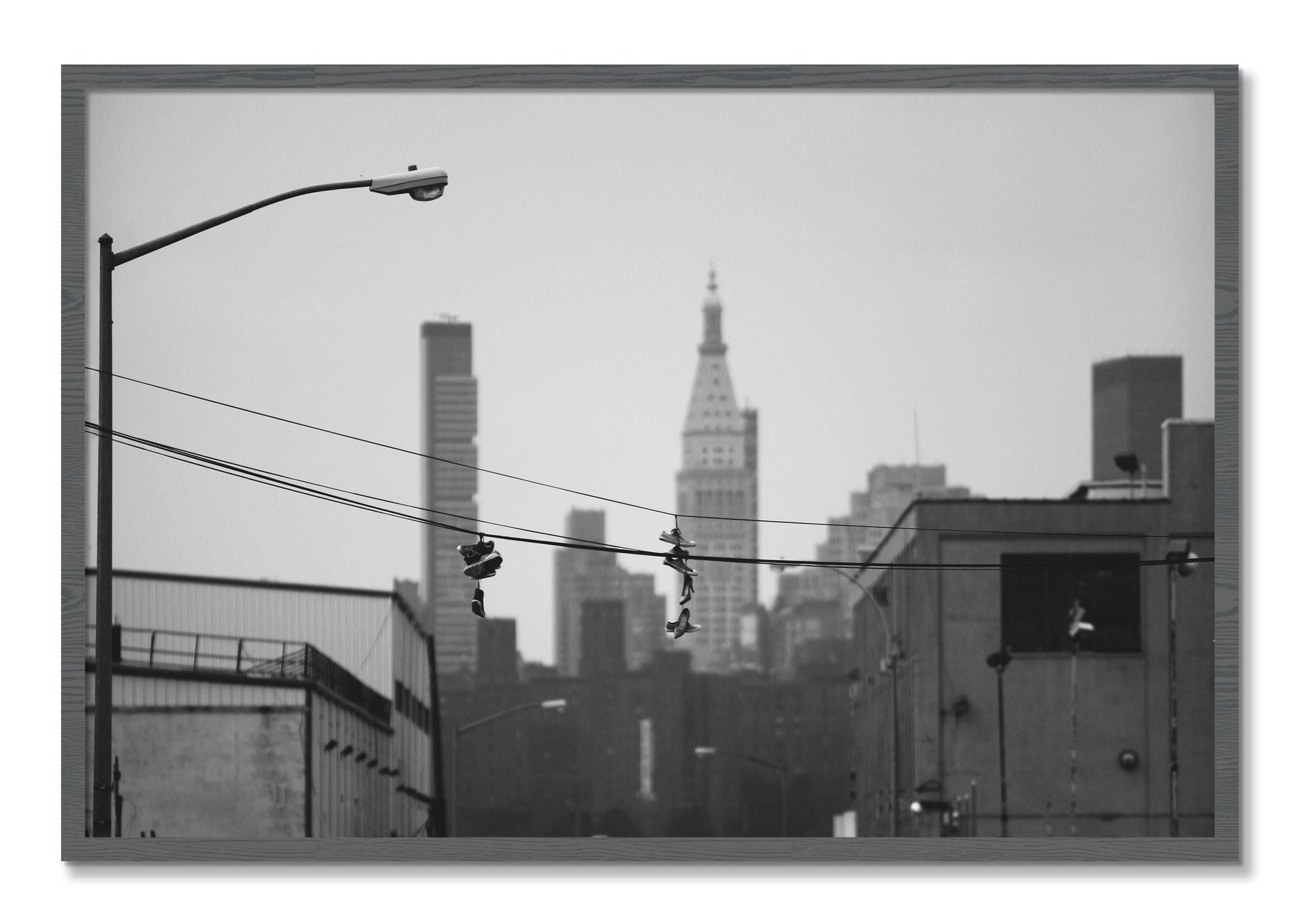 Framed photograph of His And Hers by Dylan Ozanich, Grey frame, Full Bleed