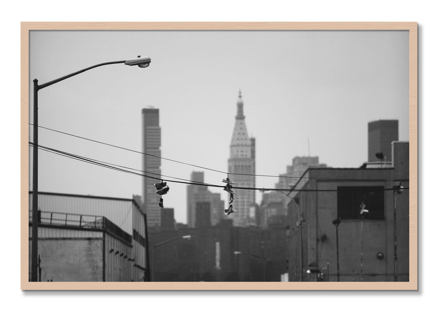 Framed photograph of His And Hers by Dylan Ozanich, Maple frame, Full Bleed