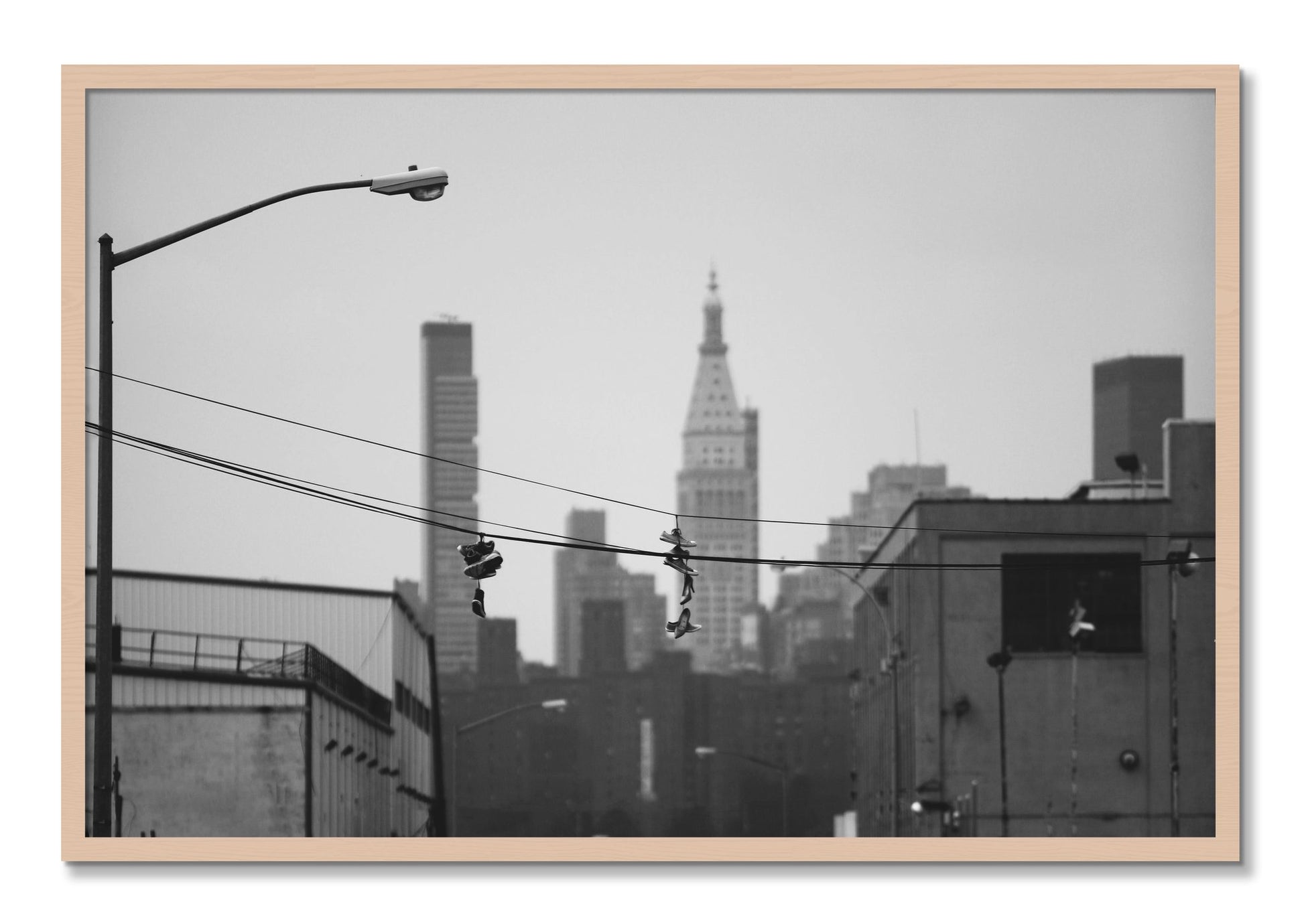 Framed photograph of His And Hers by Dylan Ozanich, Maple frame, Full Bleed