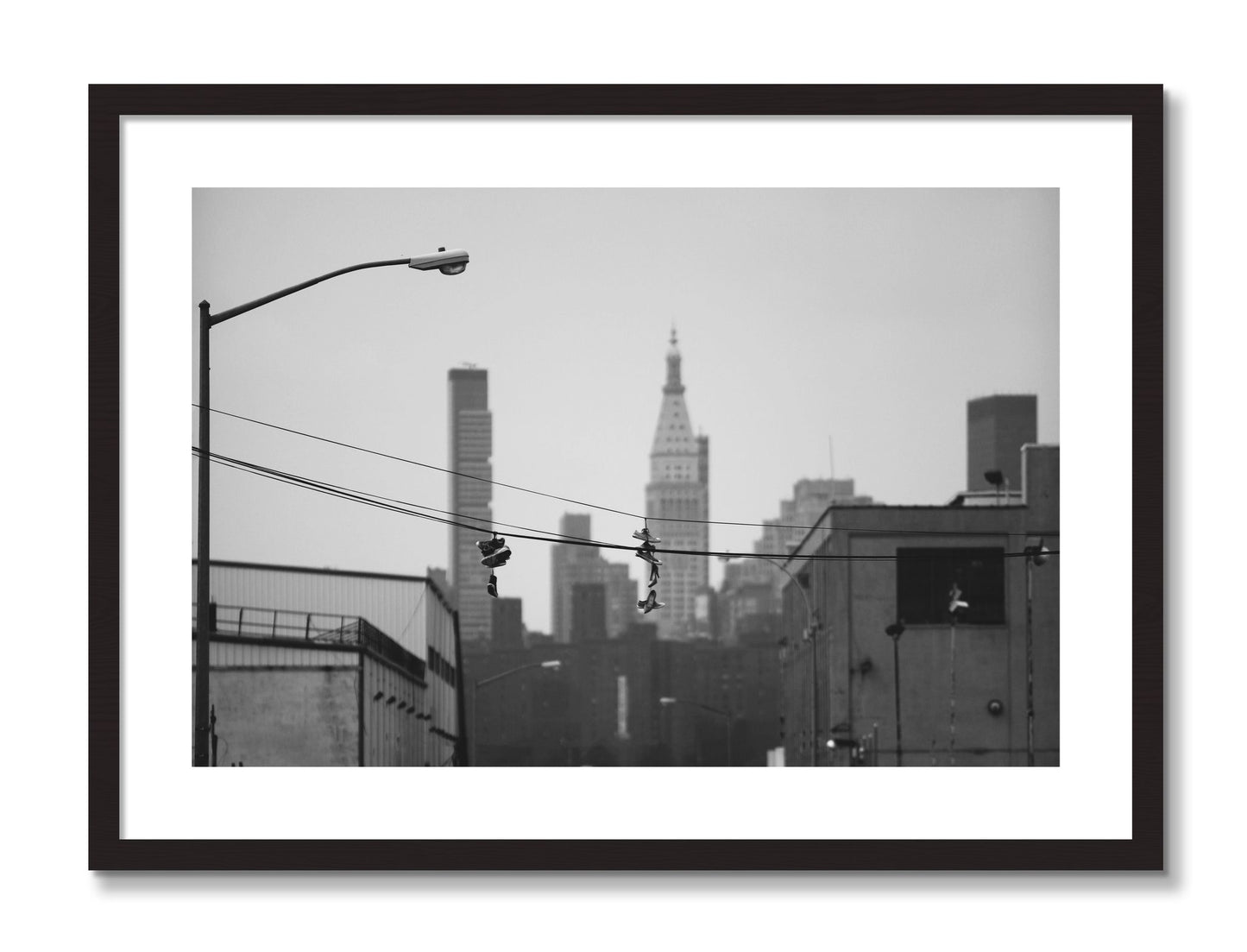 Framed photograph of His And Hers by Dylan Ozanich, Black Walnut frame, Borders