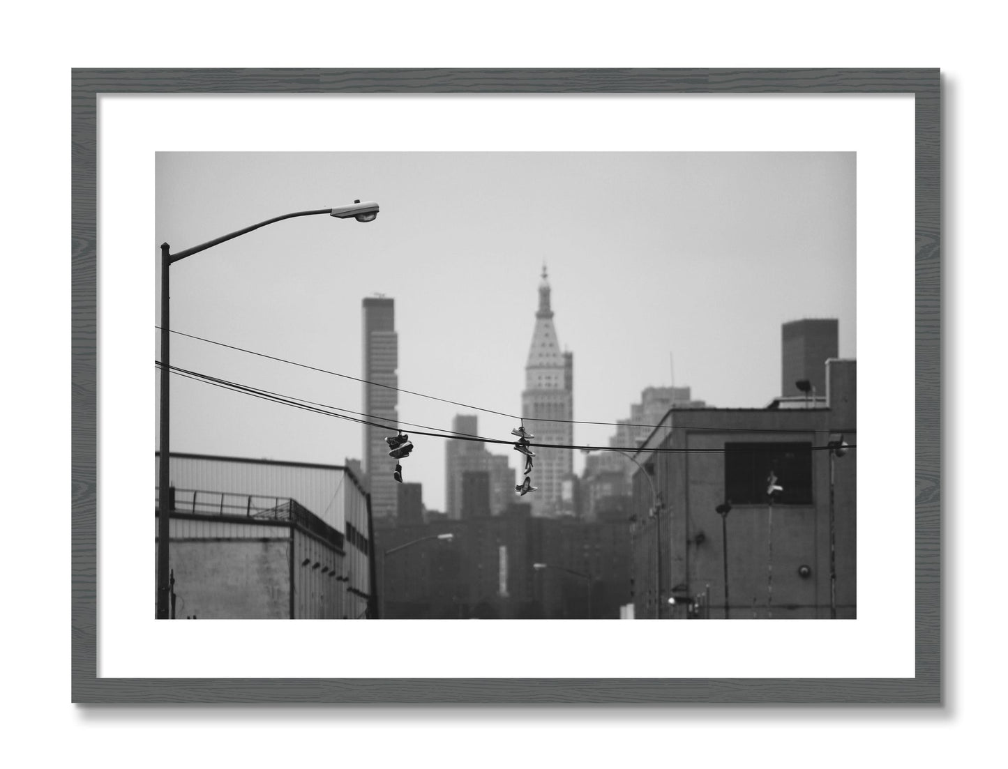 Framed photograph of His And Hers by Dylan Ozanich, Grey frame, Borders