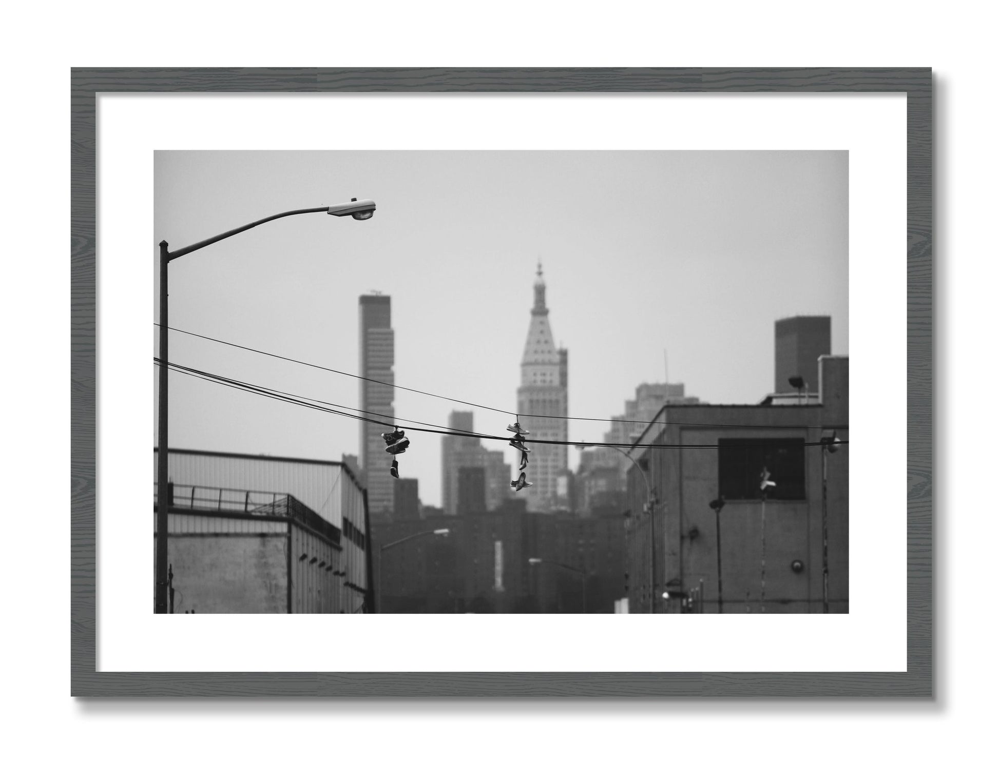 Framed photograph of His And Hers by Dylan Ozanich, Grey frame, Borders