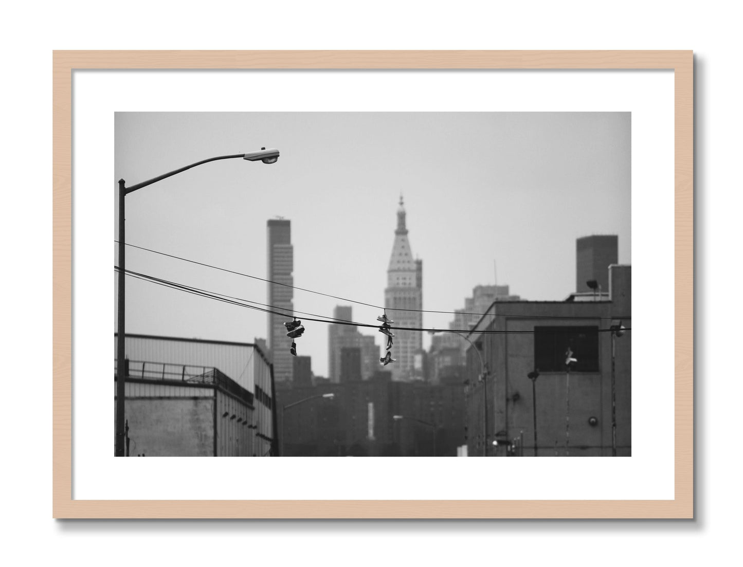 Framed photograph of His And Hers by Dylan Ozanich, Maple frame, Borders