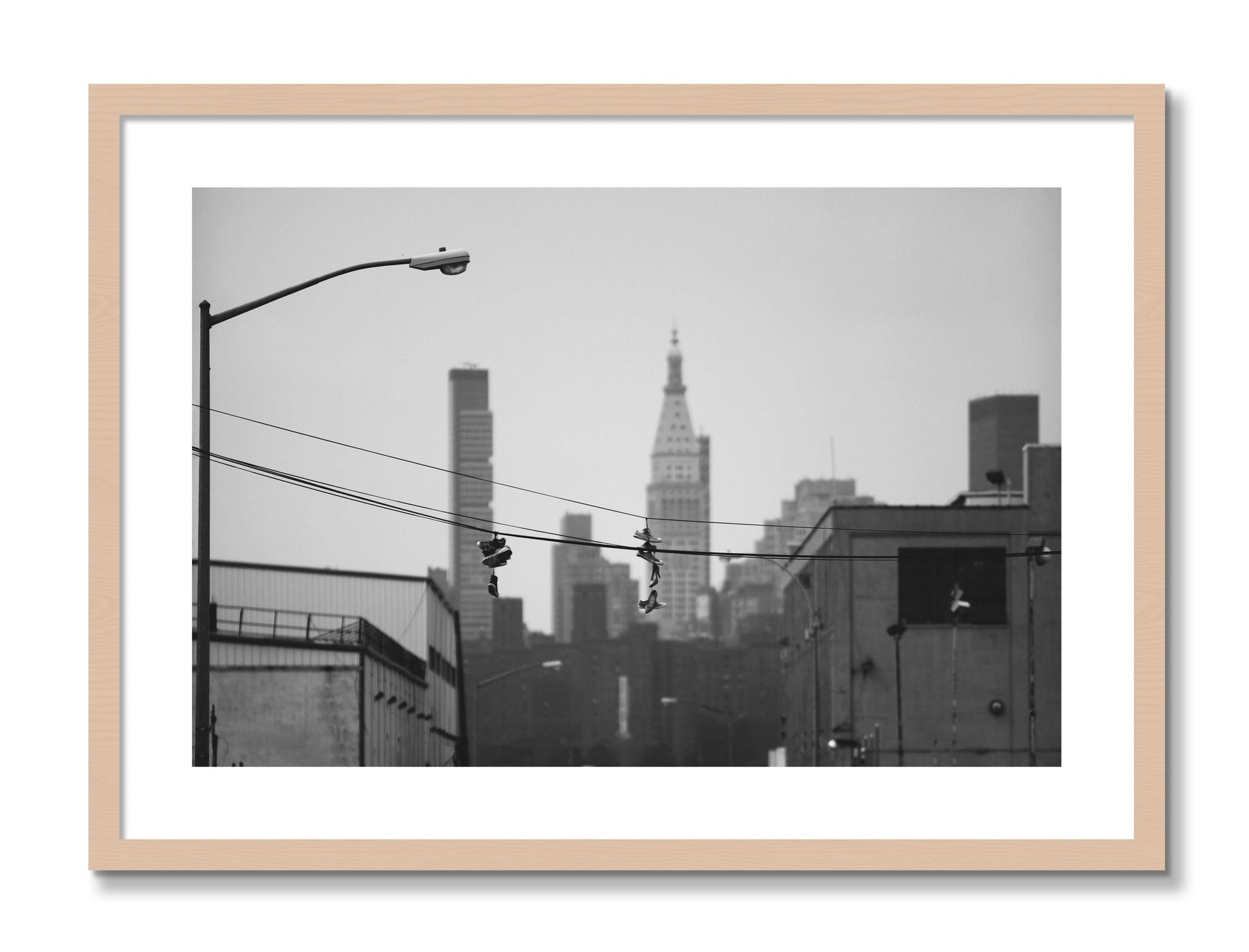 Framed photograph of His And Hers by Dylan Ozanich, Maple frame, Borders