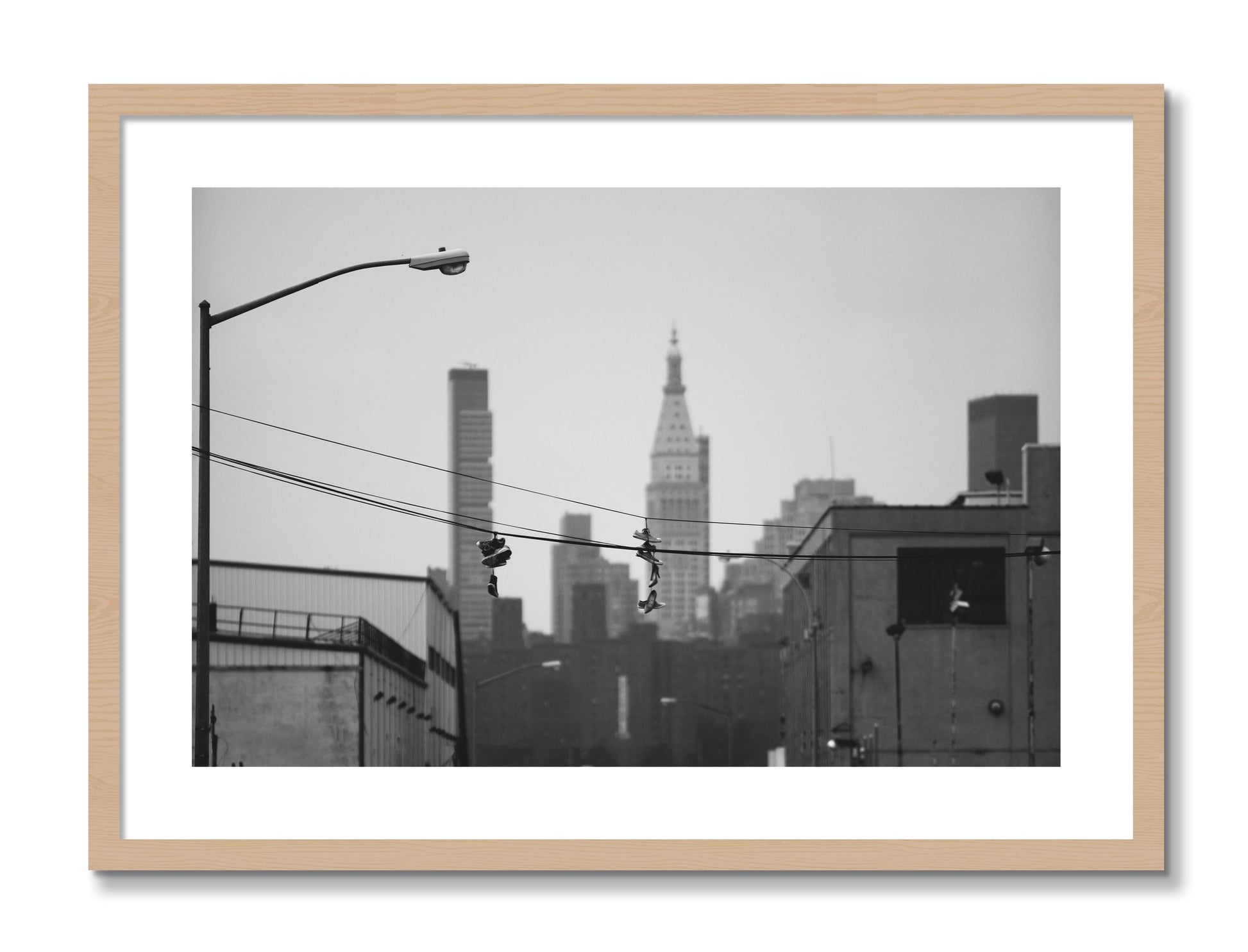 Framed photograph of His And Hers by Dylan Ozanich, Oak frame, Borders