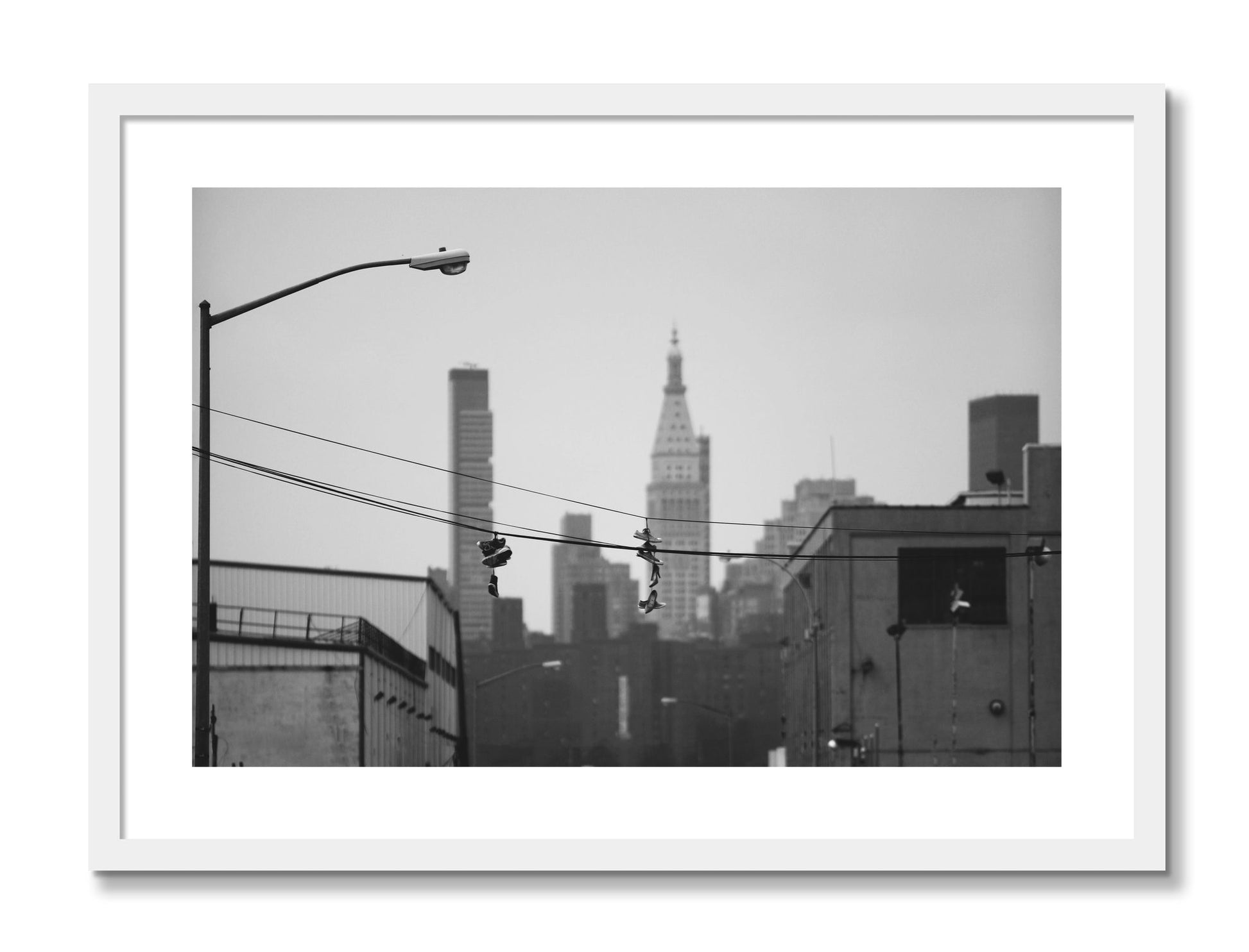 Framed photograph of His And Hers by Dylan Ozanich, White frame, Borders