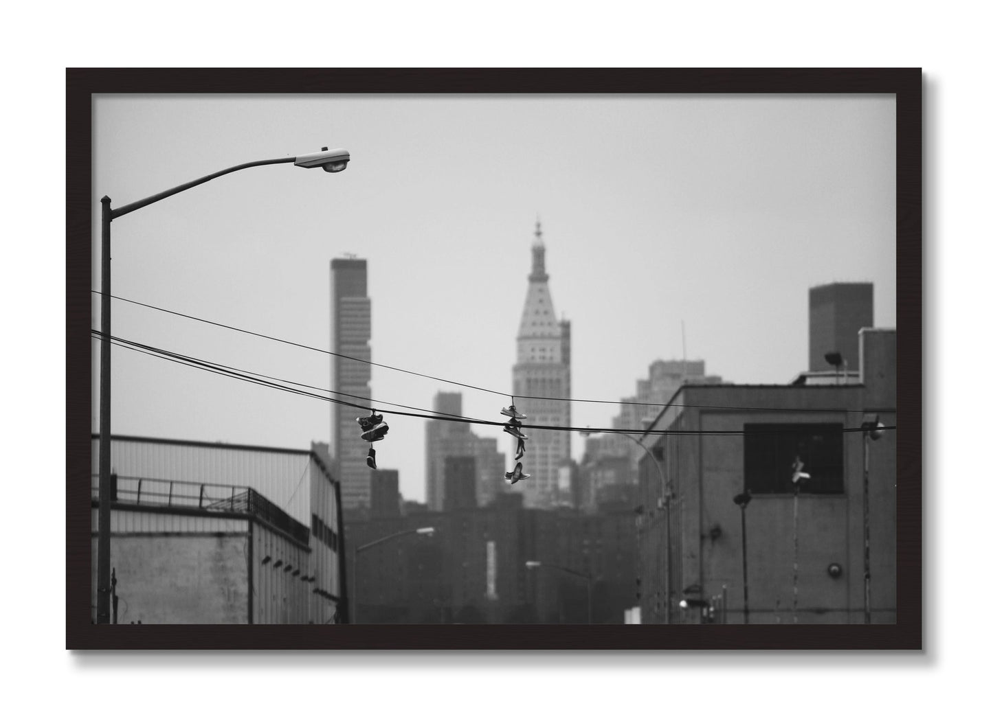 Framed photograph of His And Hers by Dylan Ozanich, Black Walnut frame, Full Bleed