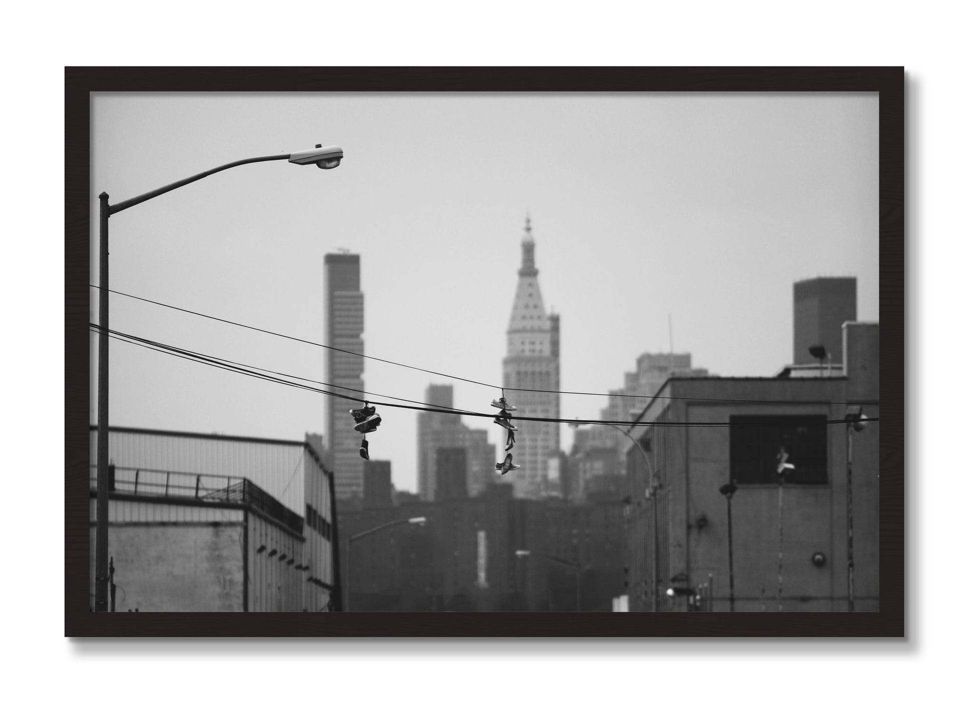 Framed photograph of His And Hers by Dylan Ozanich, Black Walnut frame, Full Bleed