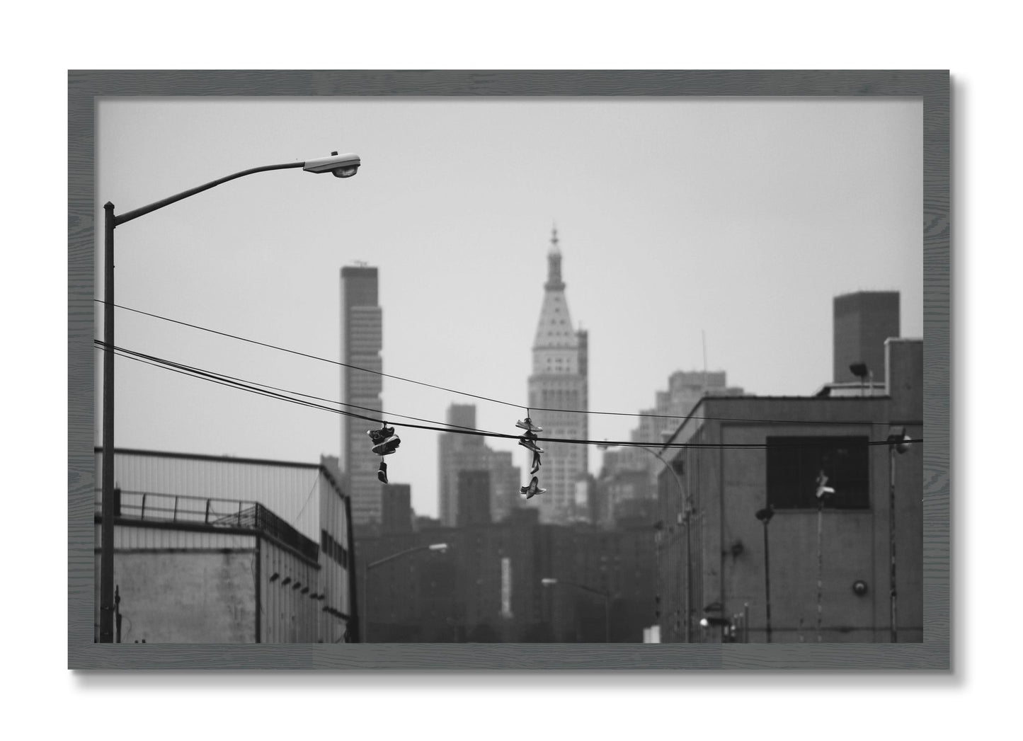 Framed photograph of His And Hers by Dylan Ozanich, Grey frame, Full Bleed