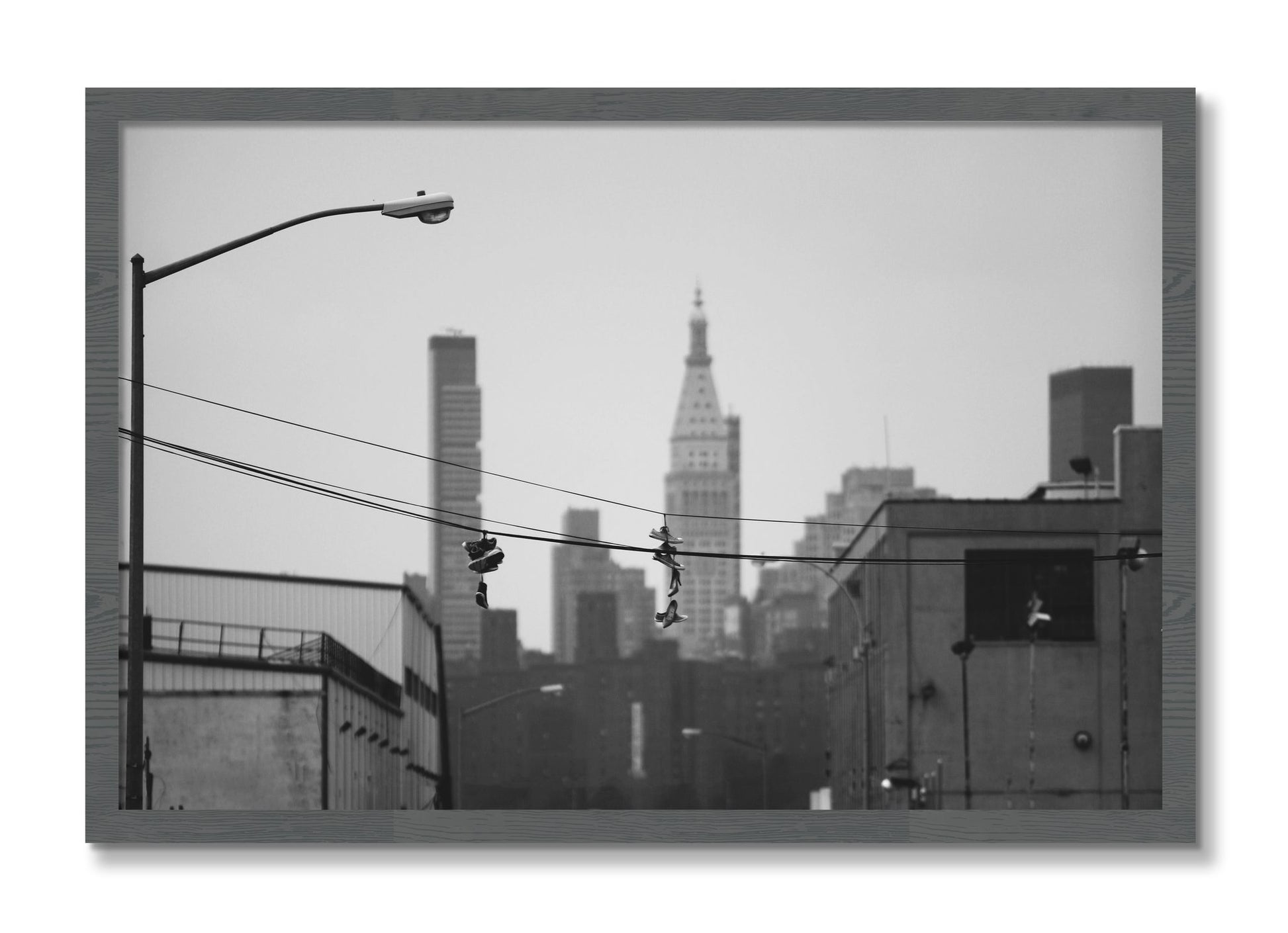 Framed photograph of His And Hers by Dylan Ozanich, Grey frame, Full Bleed