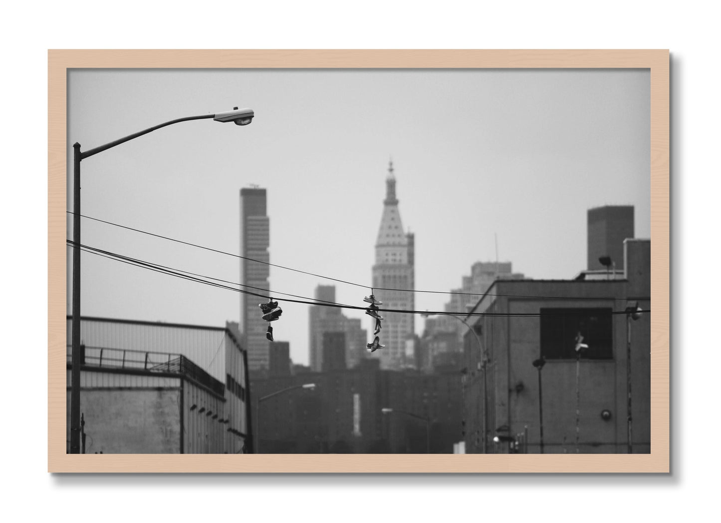 Framed photograph of His And Hers by Dylan Ozanich, Maple frame, Full Bleed