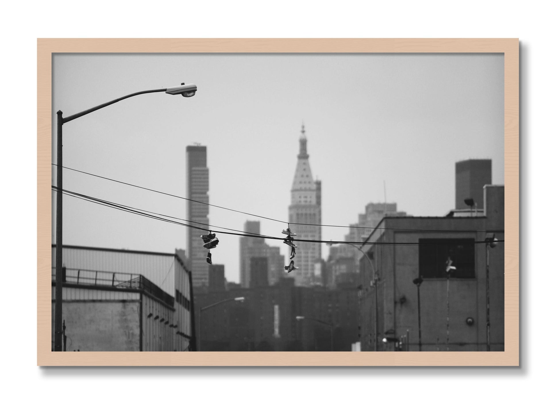 Framed photograph of His And Hers by Dylan Ozanich, Maple frame, Full Bleed