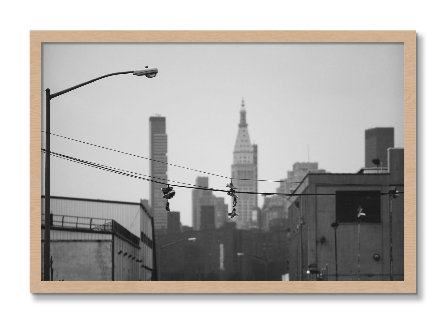 Framed photograph of His And Hers by Dylan Ozanich, Oak frame, Full Bleed