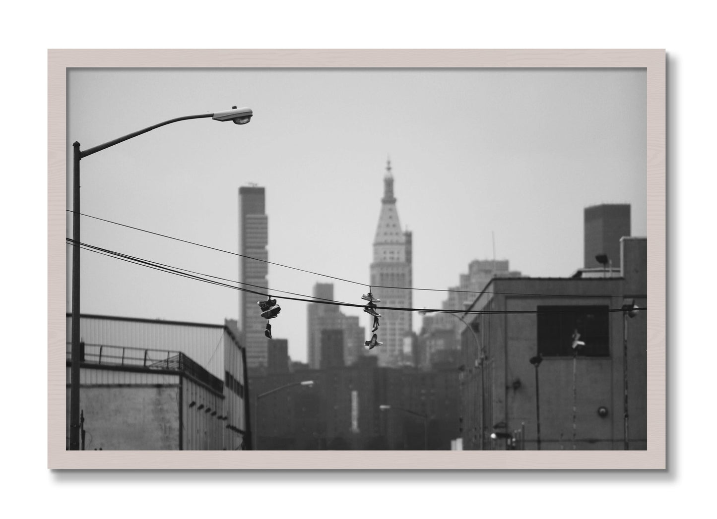 Framed photograph of His And Hers by Dylan Ozanich, White Maple frame, Full Bleed