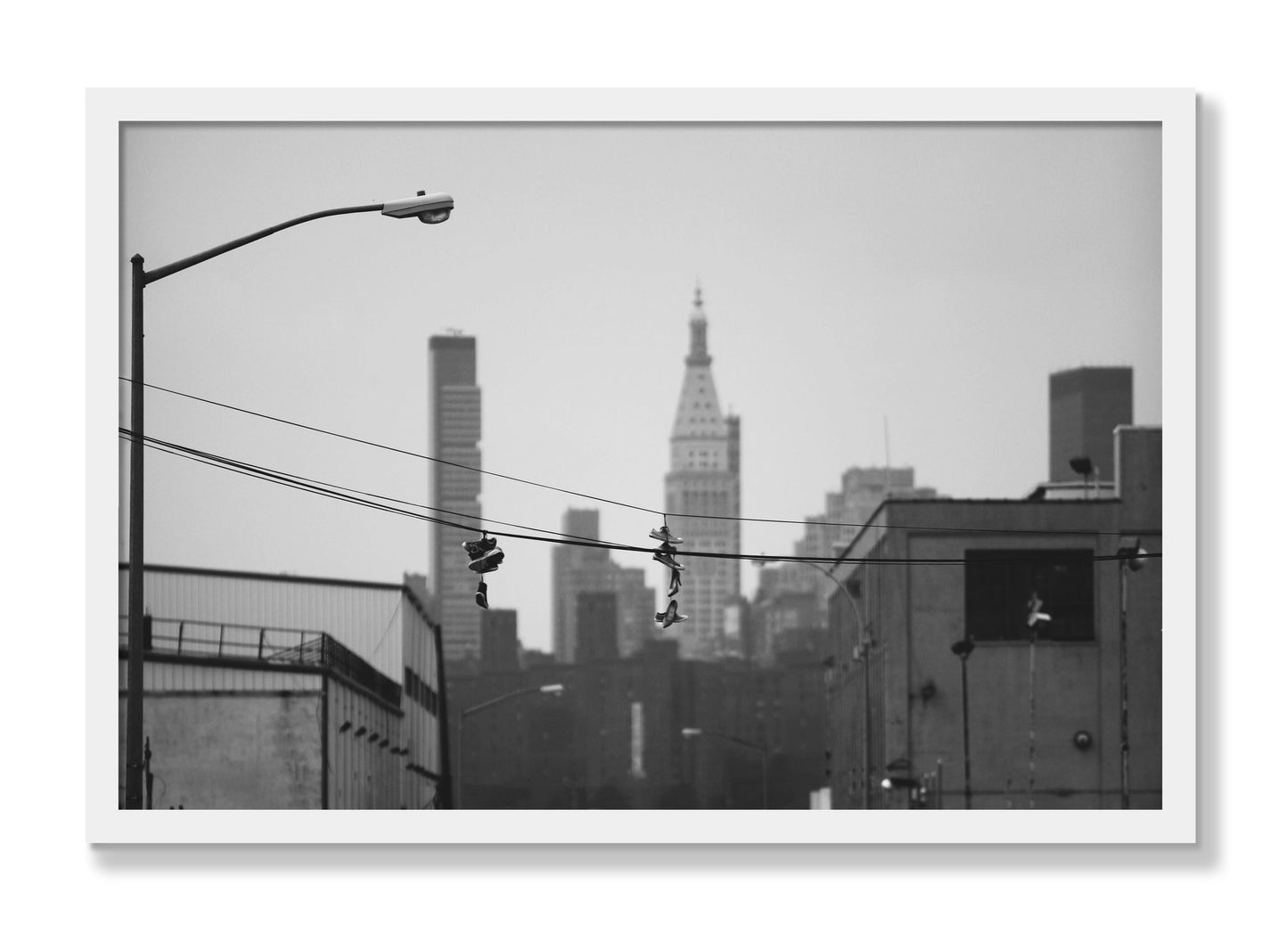 Framed photograph of His And Hers by Dylan Ozanich, White frame, Full Bleed