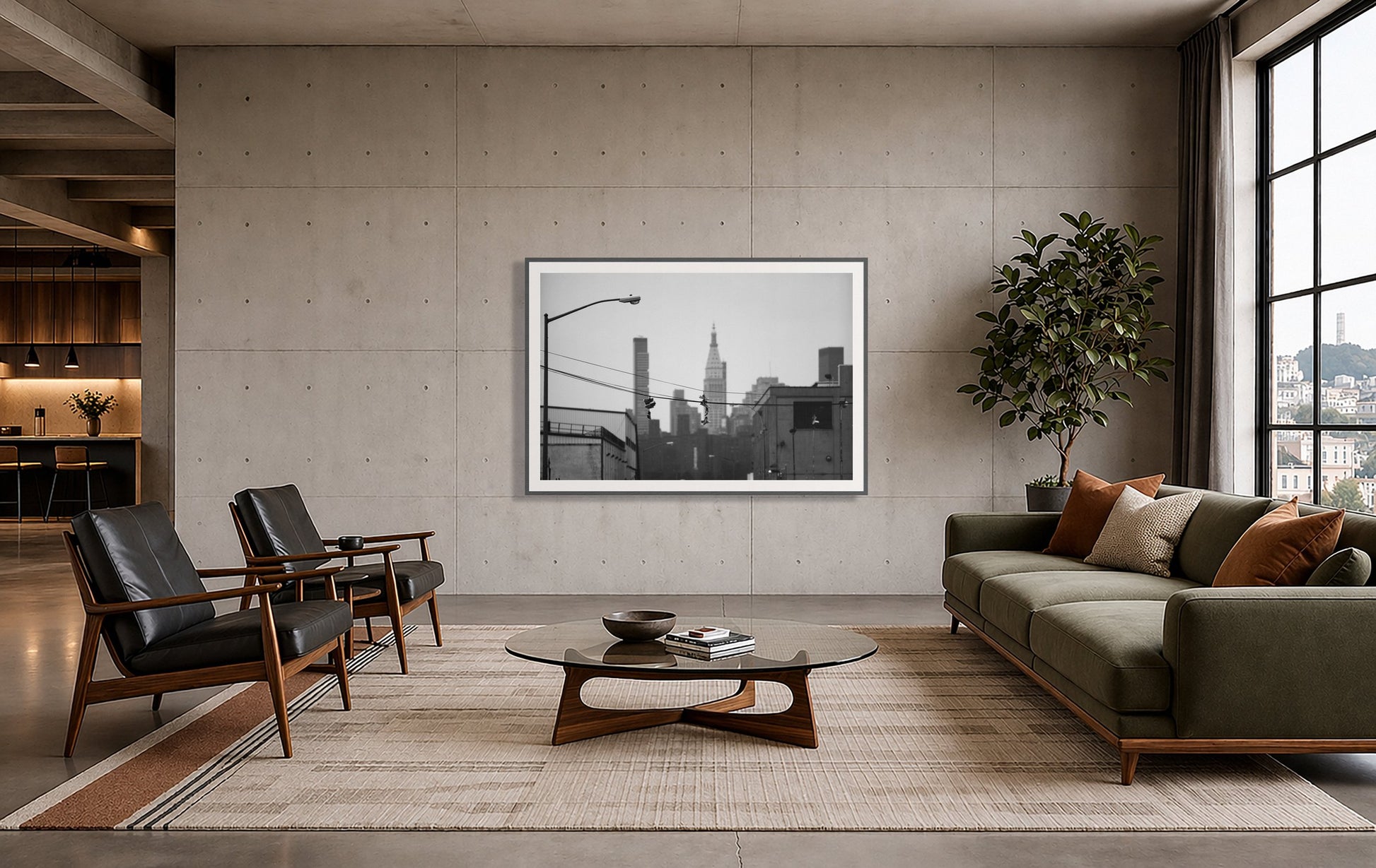 Framed photograph of His And Hers by Dylan Ozanich displayed on a wall