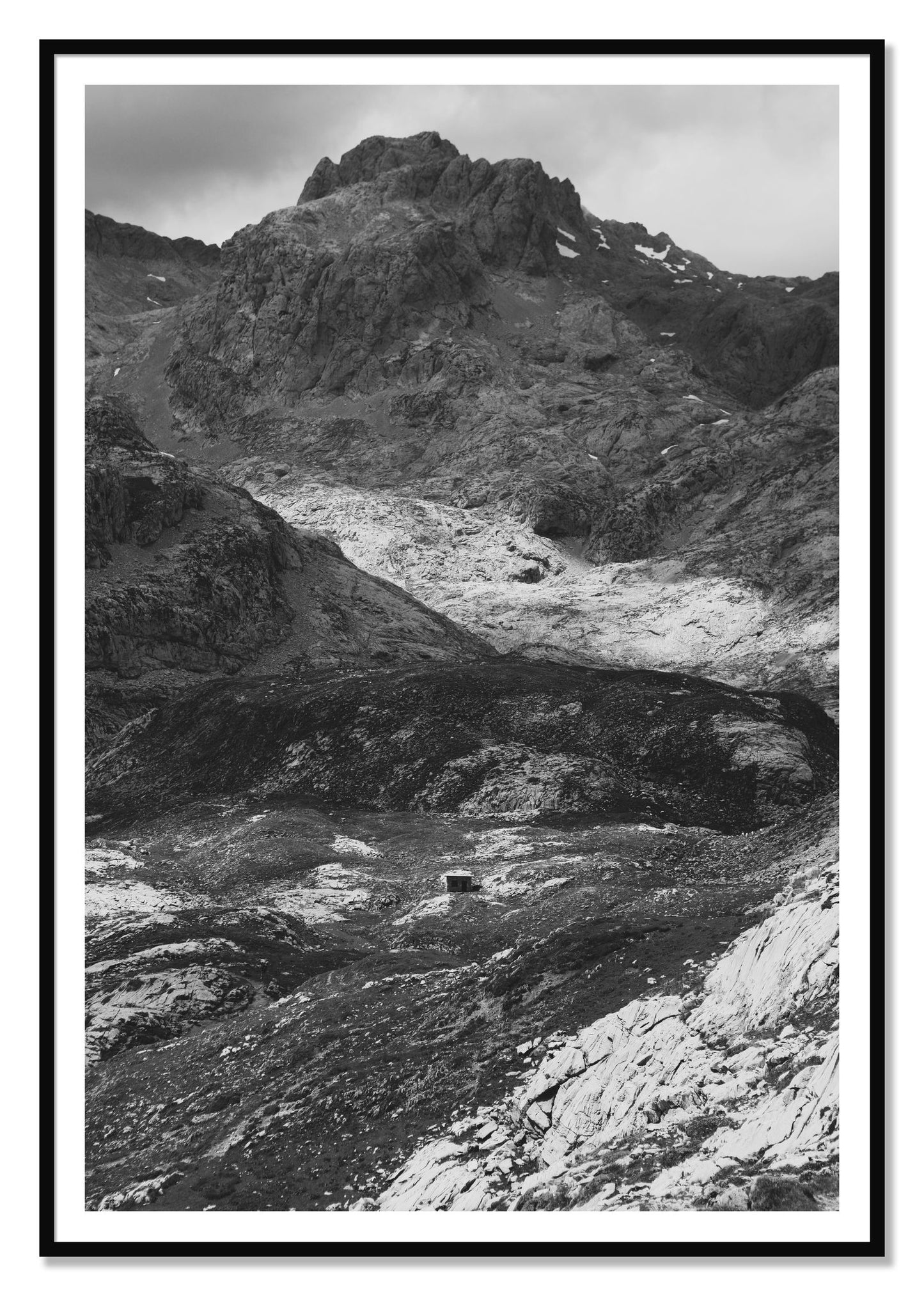 Isolation by Dylan Ozanich, 48×72 print with a White Border in a Black frame
