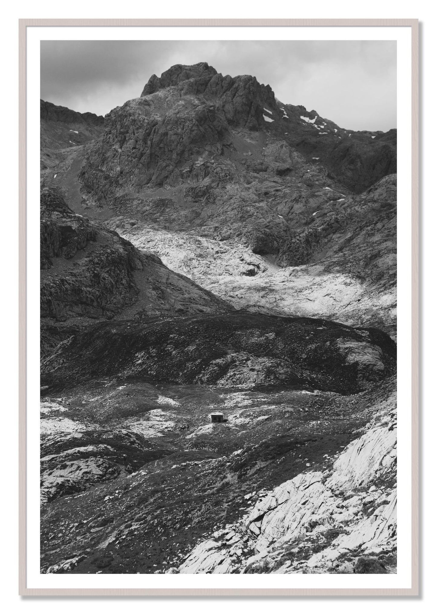 Isolation by Dylan Ozanich, 48×72 print with a White Border in a White Maple frame