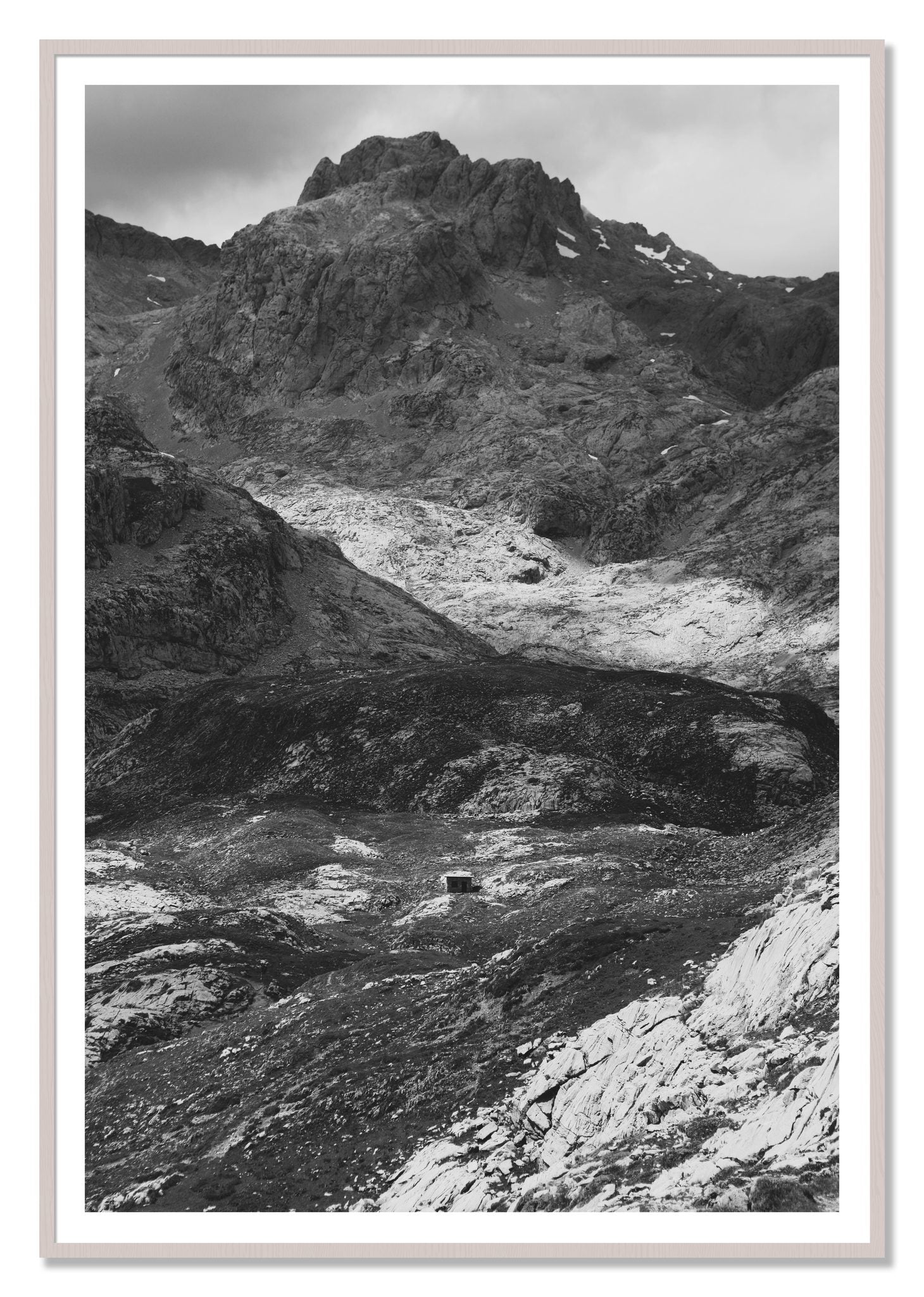 Isolation by Dylan Ozanich, 48×72 print with a White Border in a White Maple frame