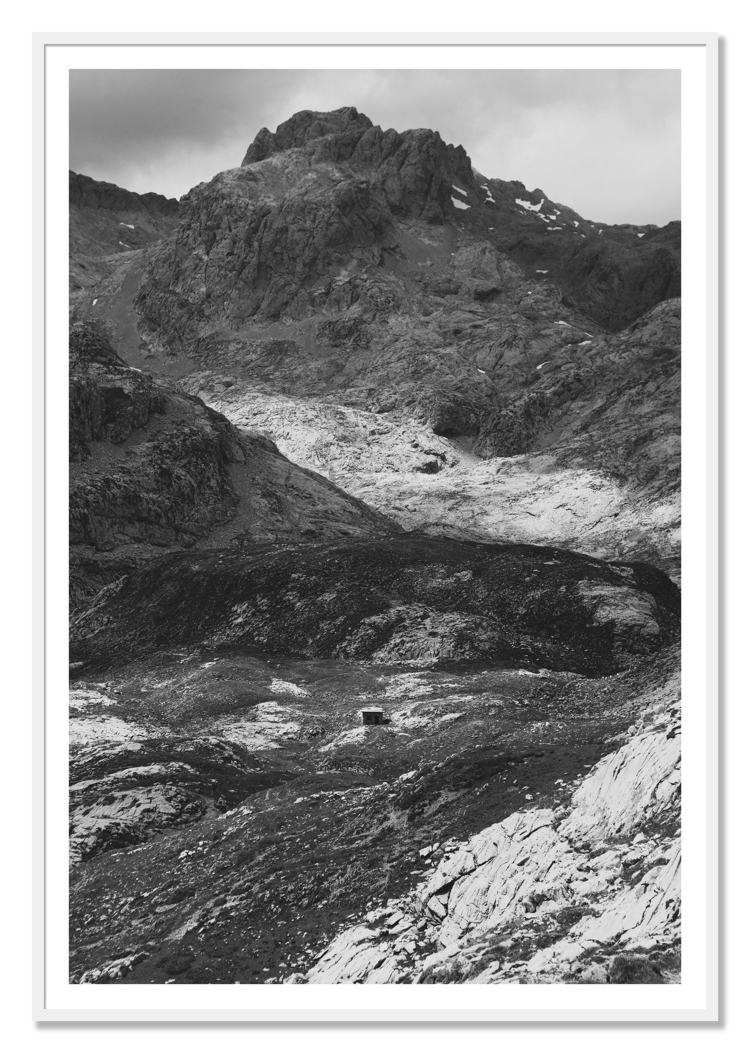 Isolation by Dylan Ozanich, 48×72 print with a White Border in a White frame