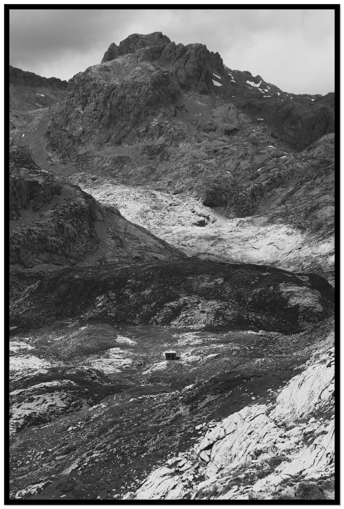 Isolation by Dylan Ozanich, 48×72 Full Bleed Print in a Black frame
