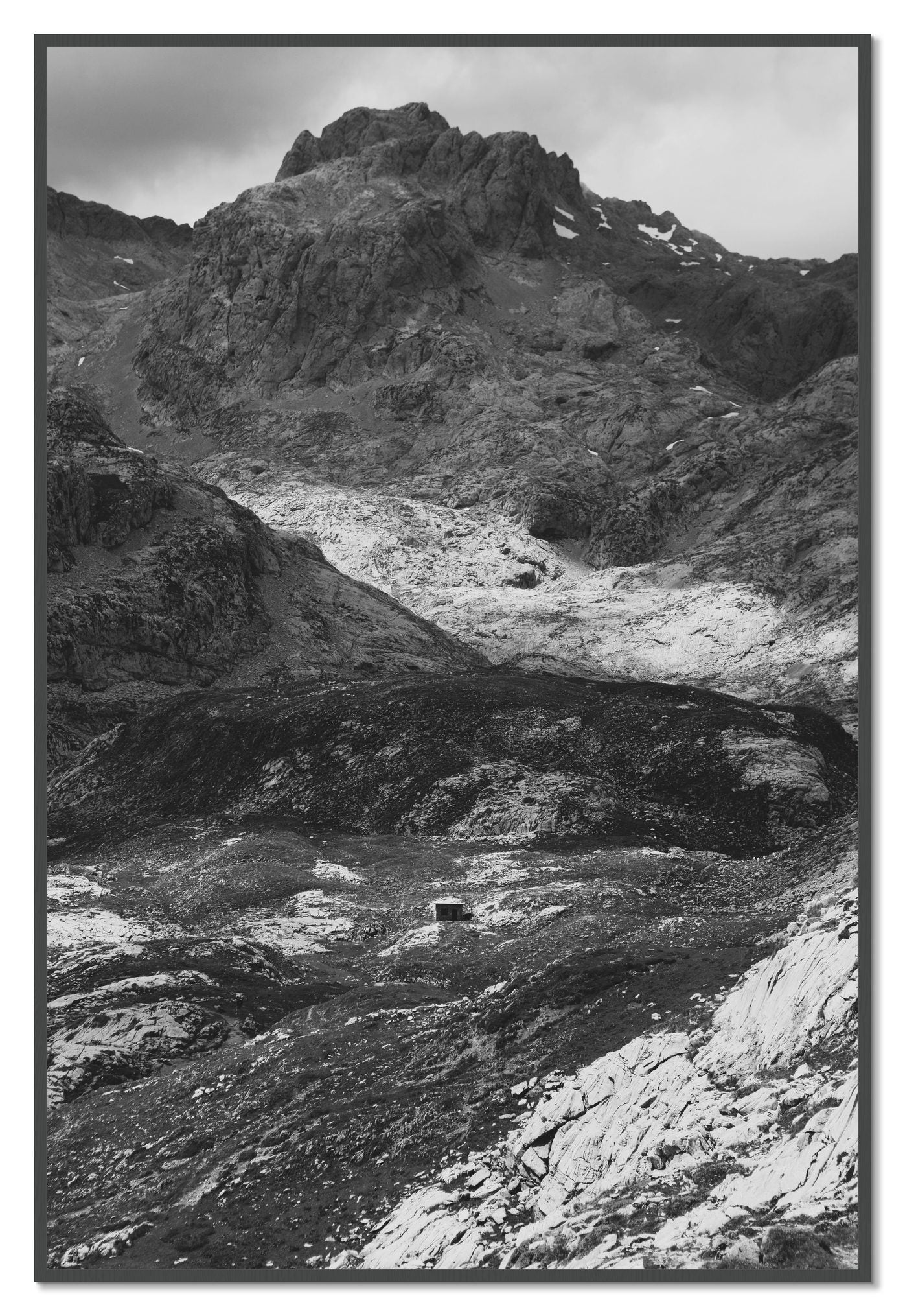 Isolation by Dylan Ozanich, 48×72 Full Bleed Print in a Grey frame