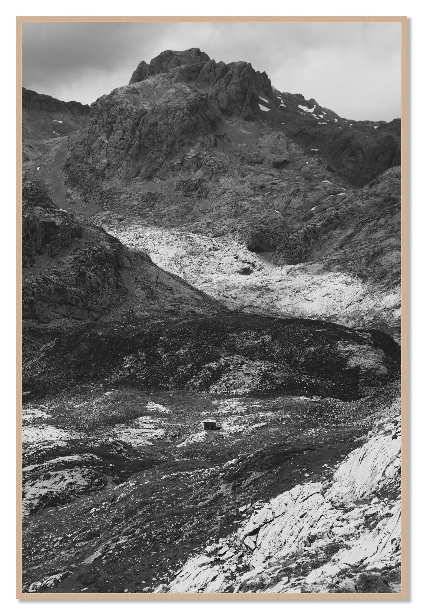 Isolation by Dylan Ozanich, 48×72 Full Bleed Print in an Oak frame